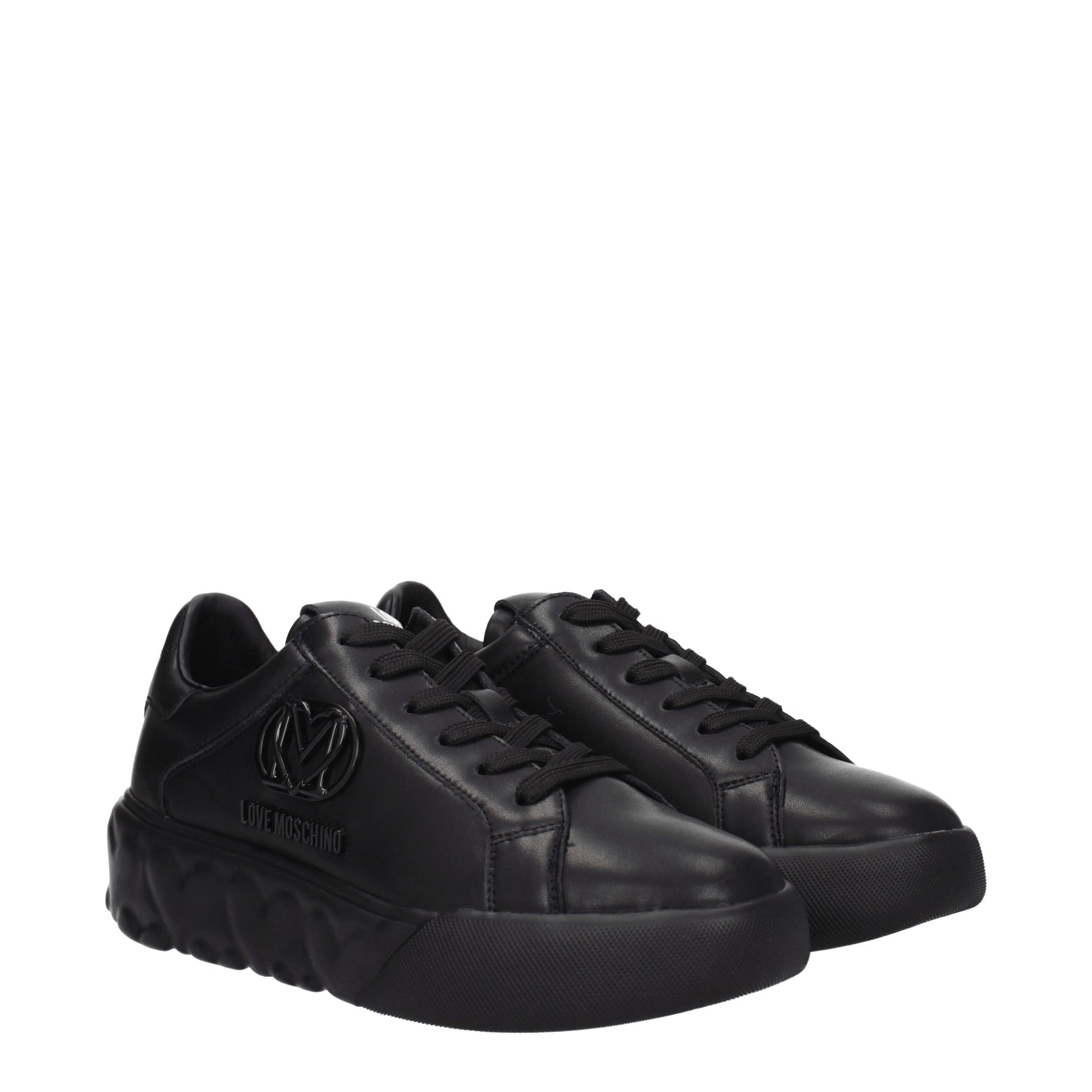 Love Moschino Sneakers Donna Pelle Nero