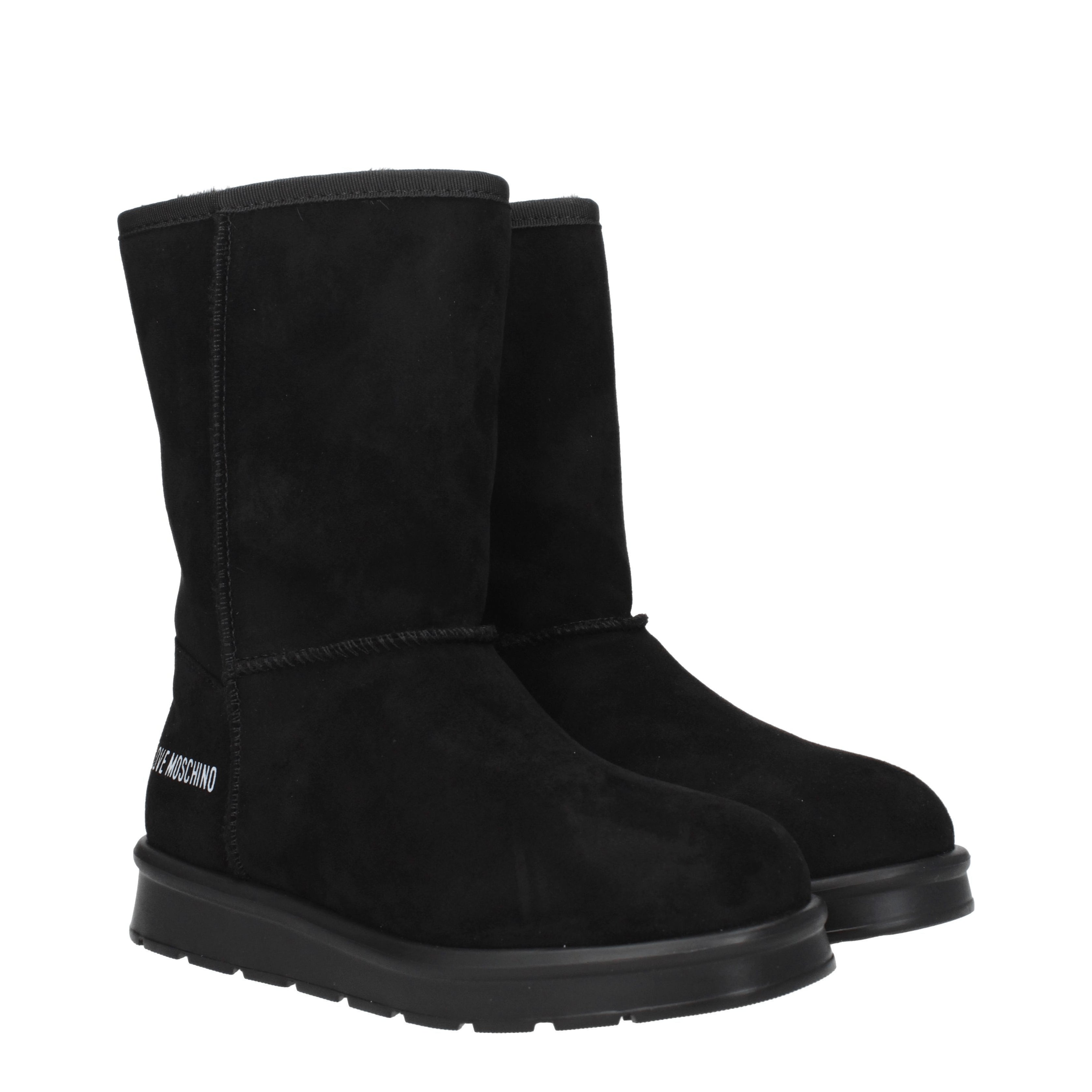 Love Moschino Ankle Boots Women Suede Black | B-Exit – B-Exit top