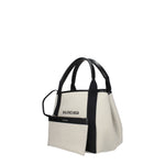 Balenciaga Borse a Mano Donna Tessuto Beige Nero