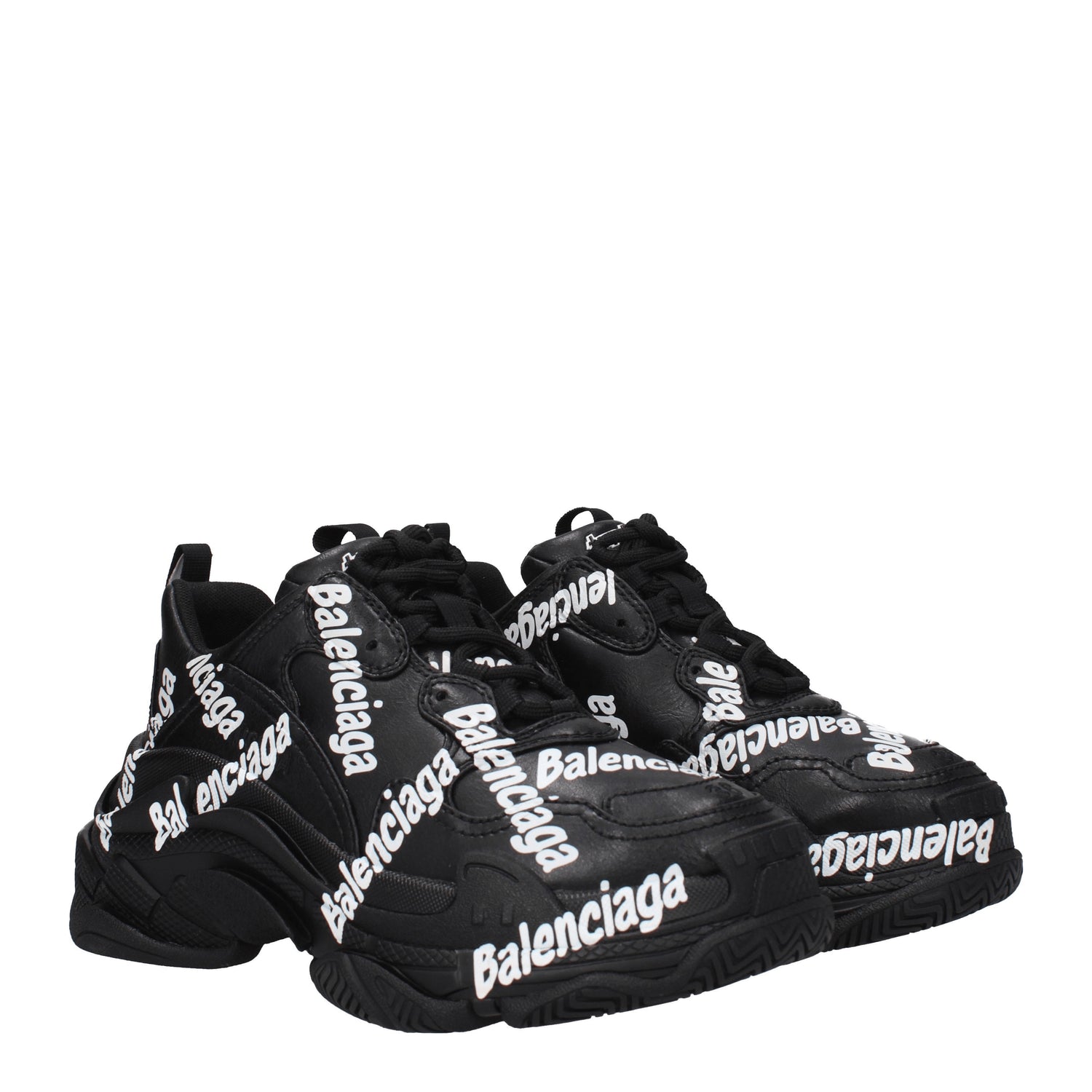 Balenciaga Sneakers triple s Donna Tessuto Nero