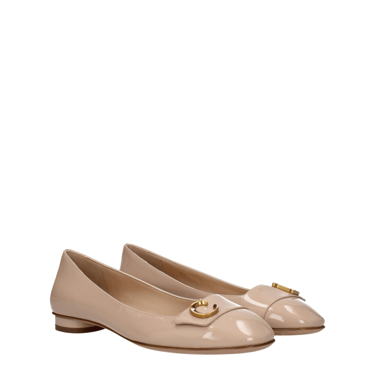 Christian Dior Ballerine Donna Vernice Rosa Nudo