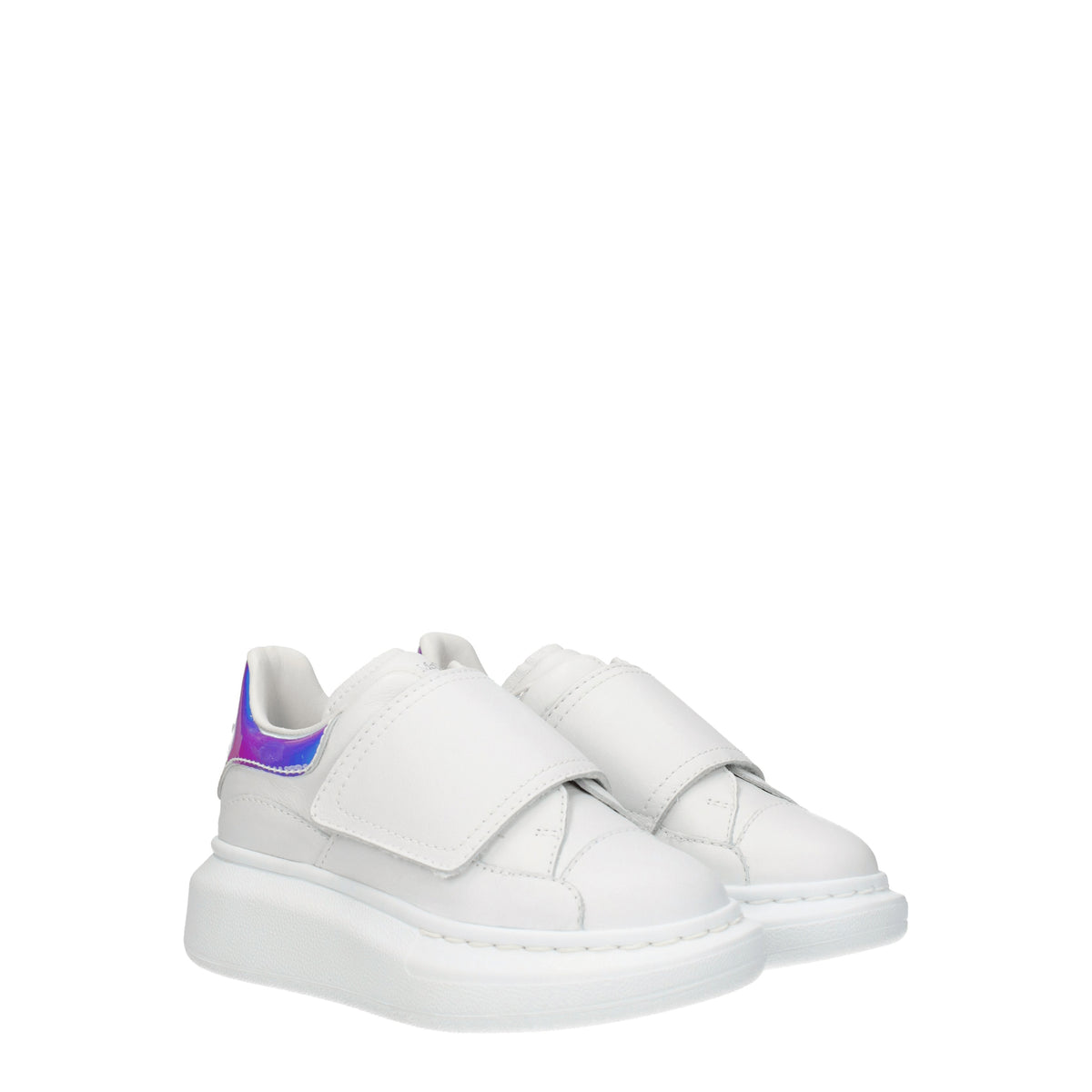 Alexander McQueen Idee Regalo sneakers kids Donna Pelle Bianco Multicolore