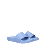 Balenciaga Idee Regalo slippers kids Donna Gomma Blu Soft Sky