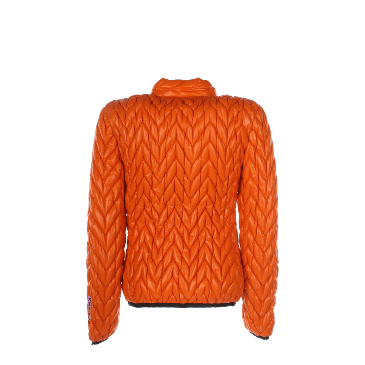 Khrisjoy Idee Regalo ski chevron quilted jacket Donna Poliammide Arancione
