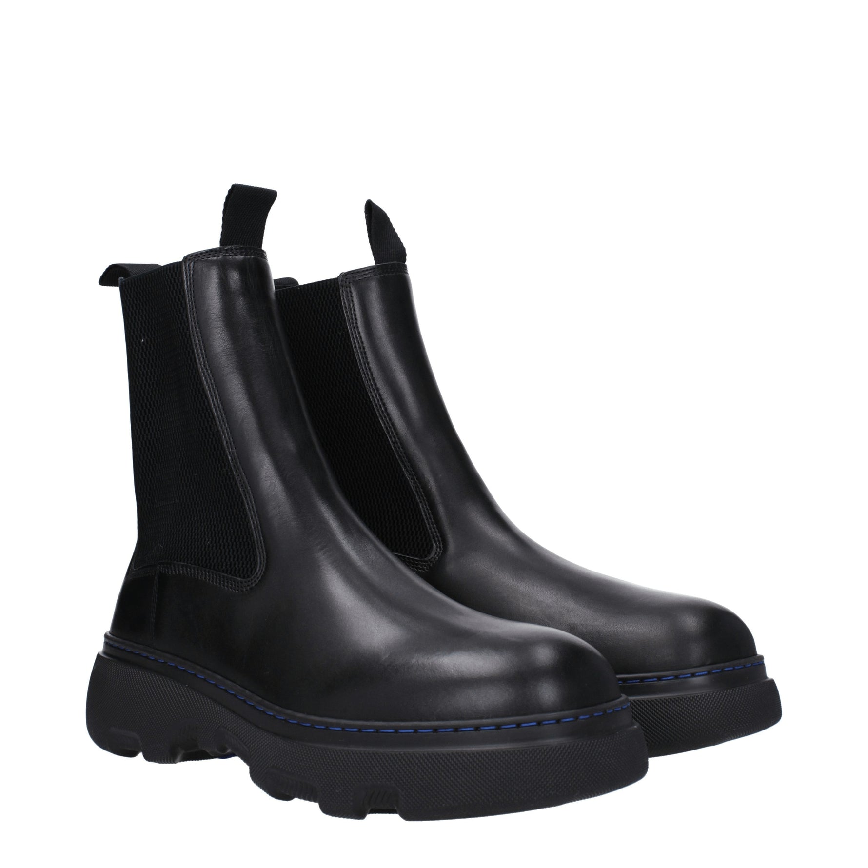 Burberry Stivaletti chelsea Uomo Pelle Nero