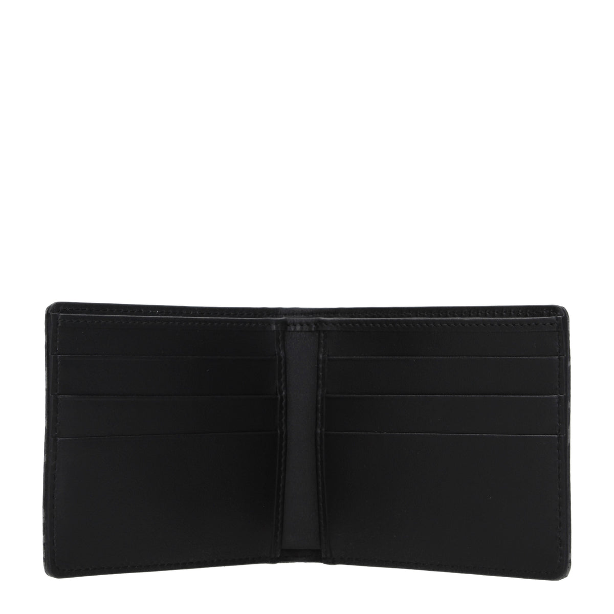 Dolce&Gabbana Portafogli Uomo Tessuto Nero Grigio