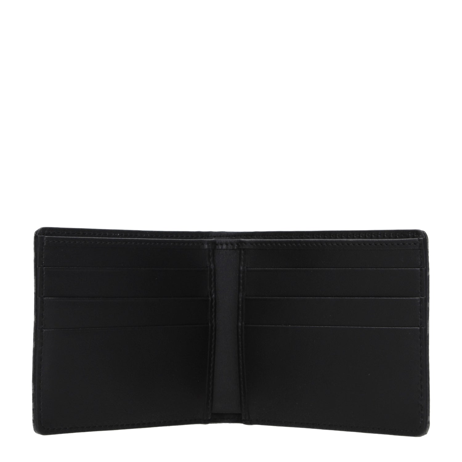 Dolce&Gabbana Portafogli Uomo Tessuto Nero Grigio