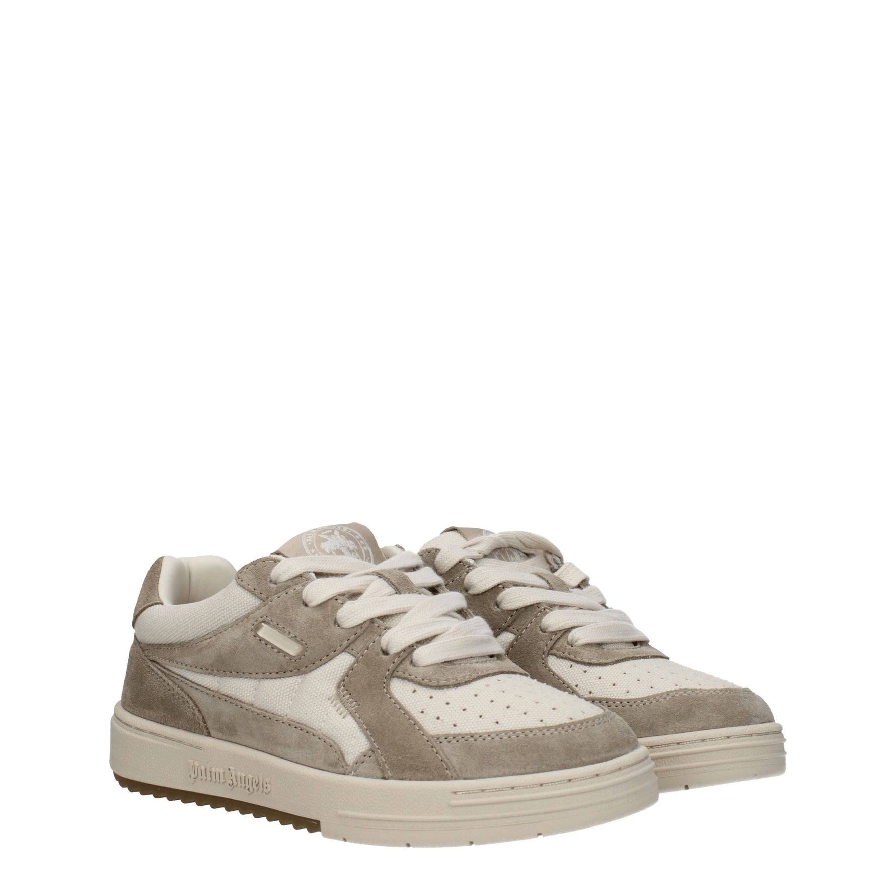 Palm Angels Sneakers Donna Tessuto Beige Camel