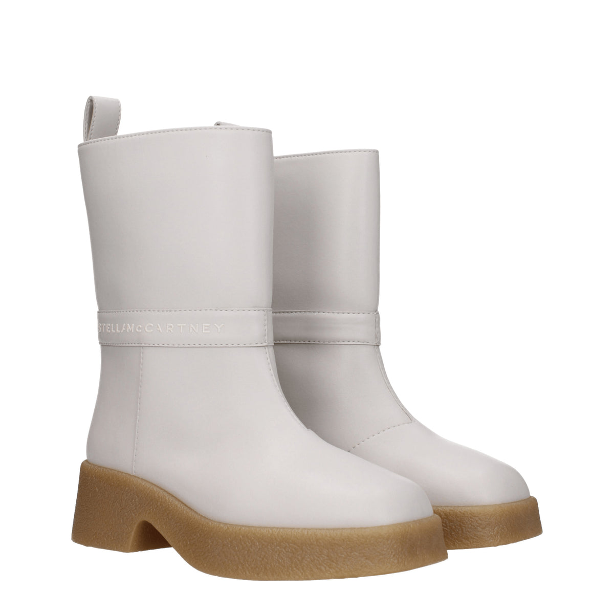 Stella McCartney Stivaletti skyla Donna Eco Pelle Beige Latte