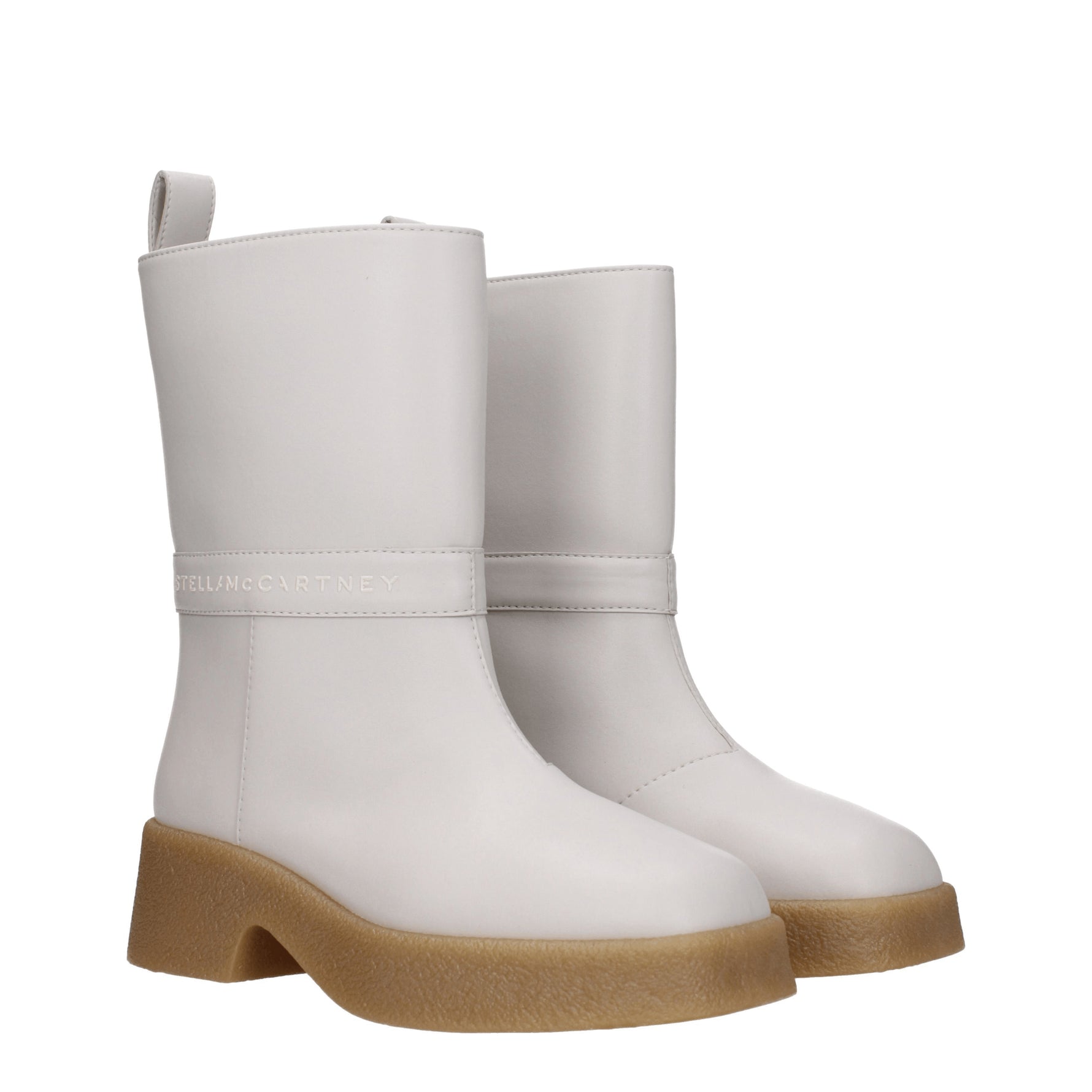 Stella McCartney Stivaletti skyla Donna Eco Pelle Beige Latte