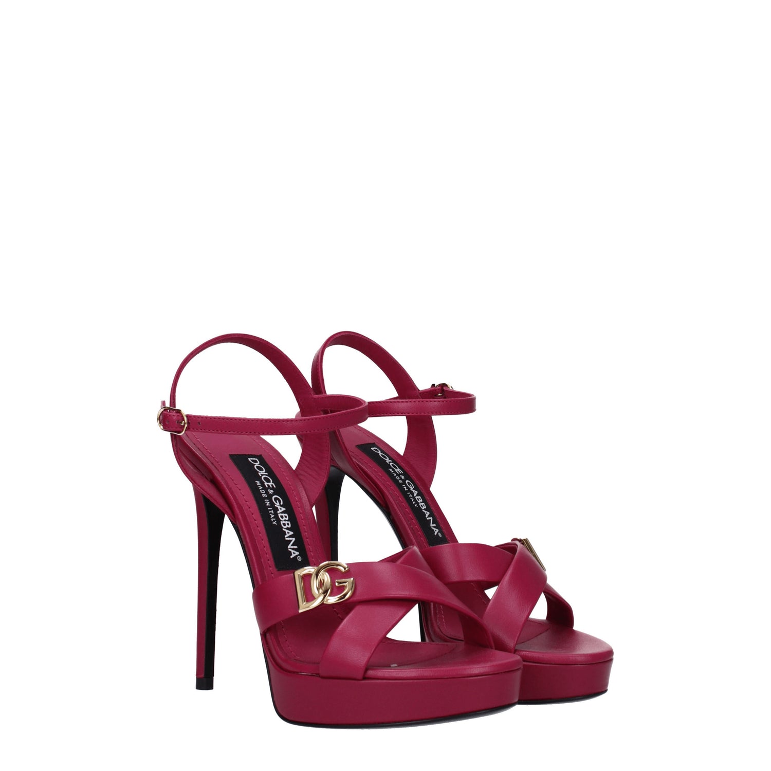 Dolce&Gabbana Sandali Donna Pelle Fuxia Ibisco