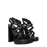 Saint Laurent Sandali Donna Pelle Nero