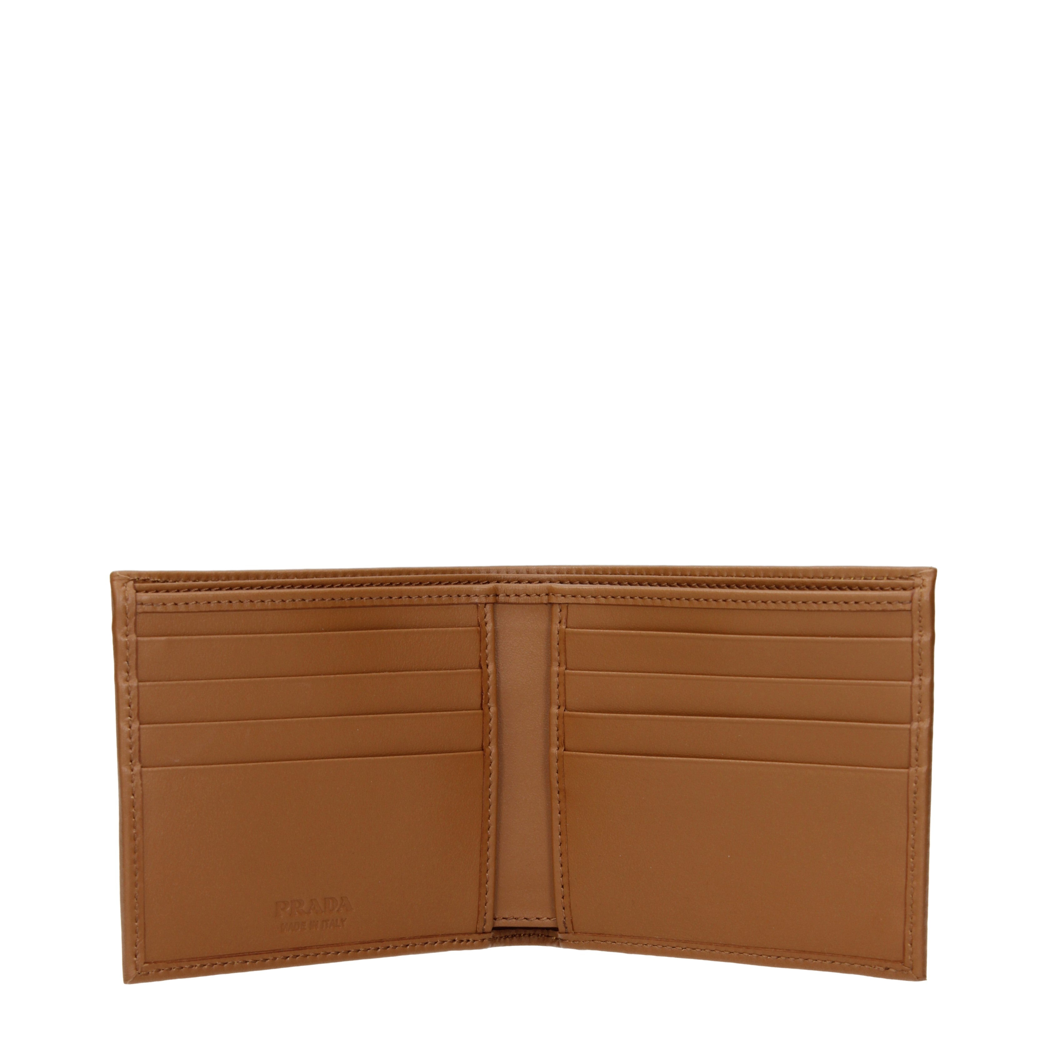Prada Wallets Men Fabric Brown/Cork | B-Exit – B-Exit top shop online