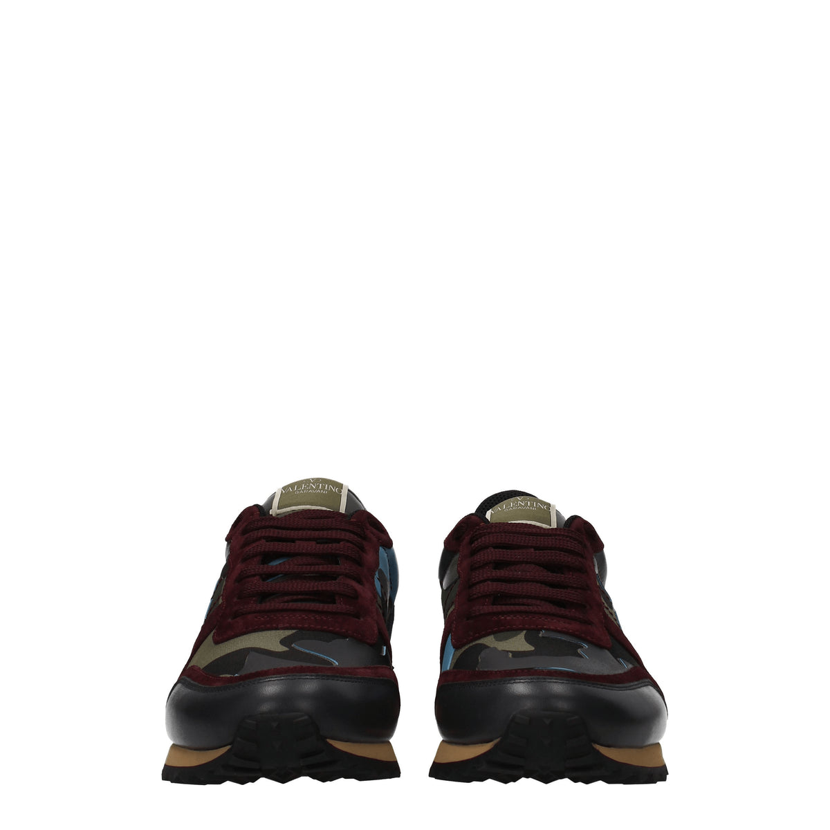 Valentino Garavani Sneakers Uomo Pelle Verde Blu