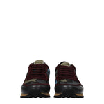 Valentino Garavani Sneakers Uomo Pelle Verde Blu