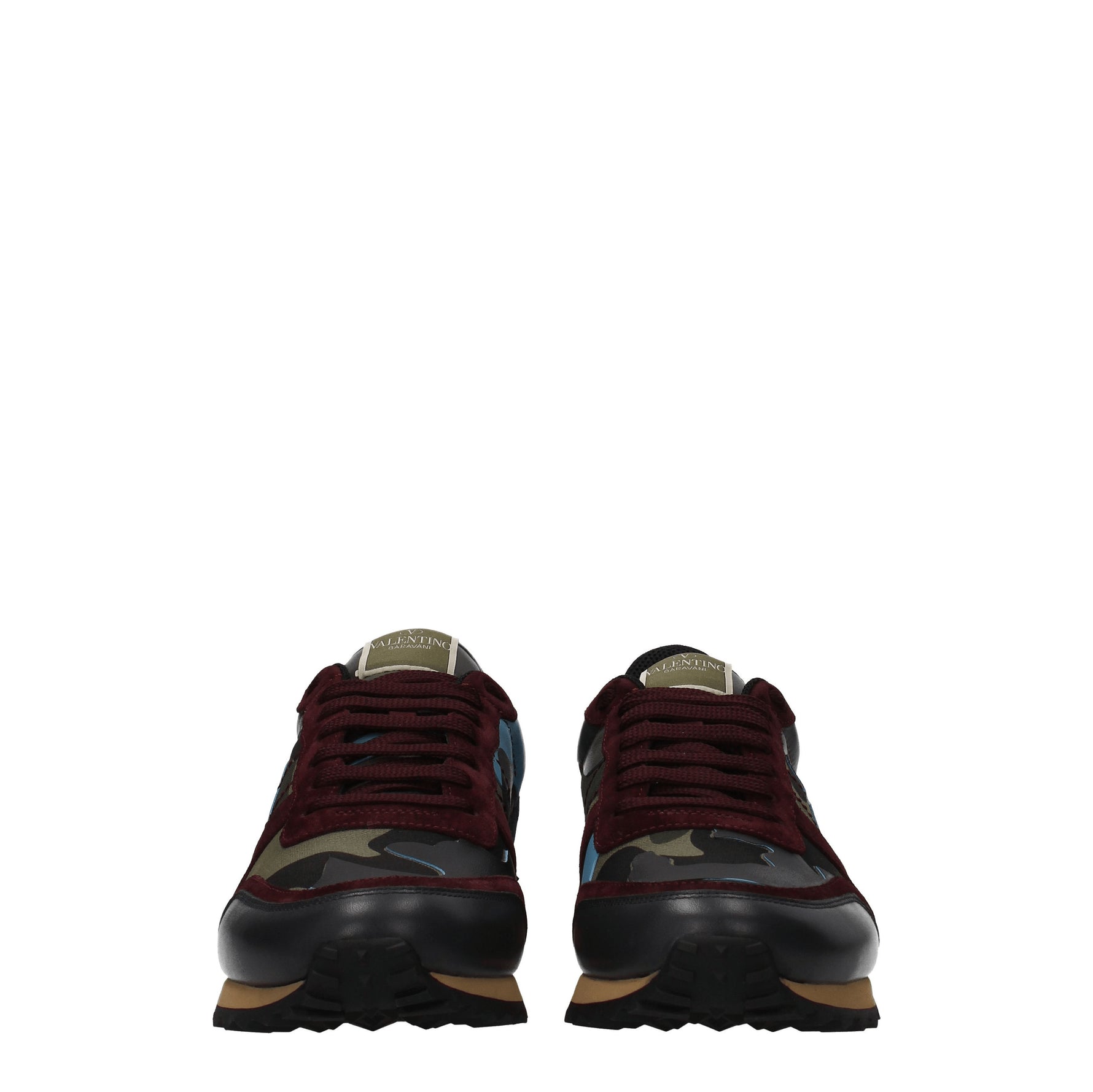 Valentino Garavani Sneakers Uomo Pelle Verde Blu