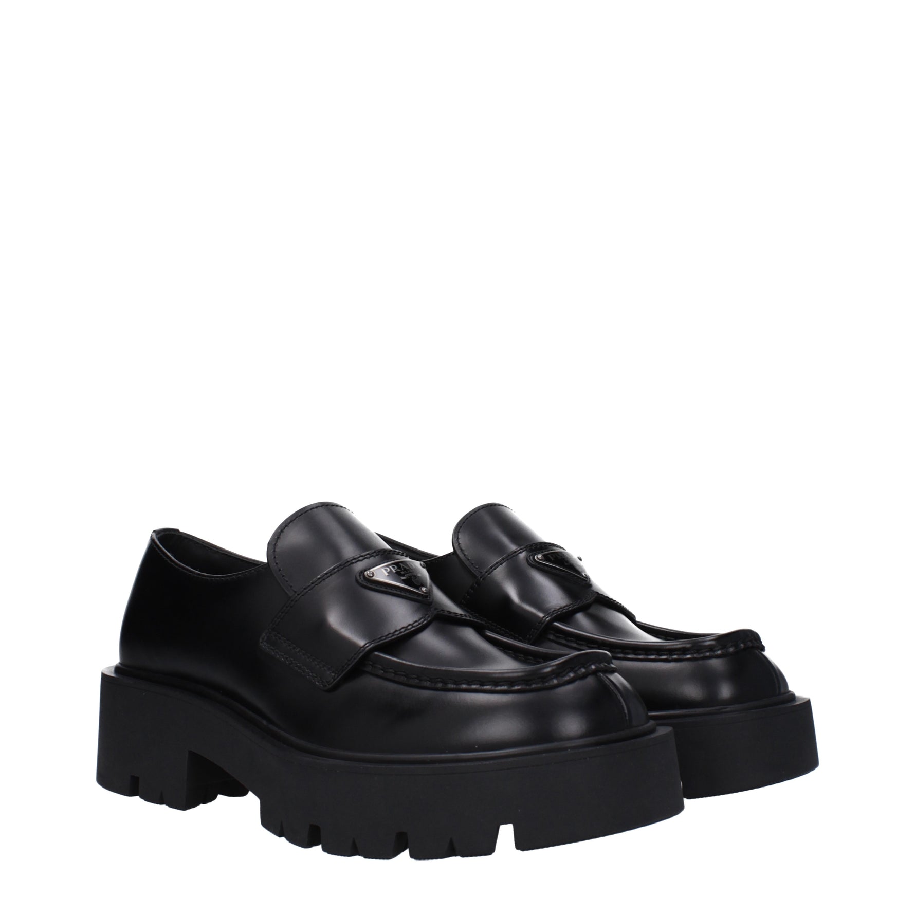 Prada Loafers Men Leather Black Prada Loafers Men Leather Black