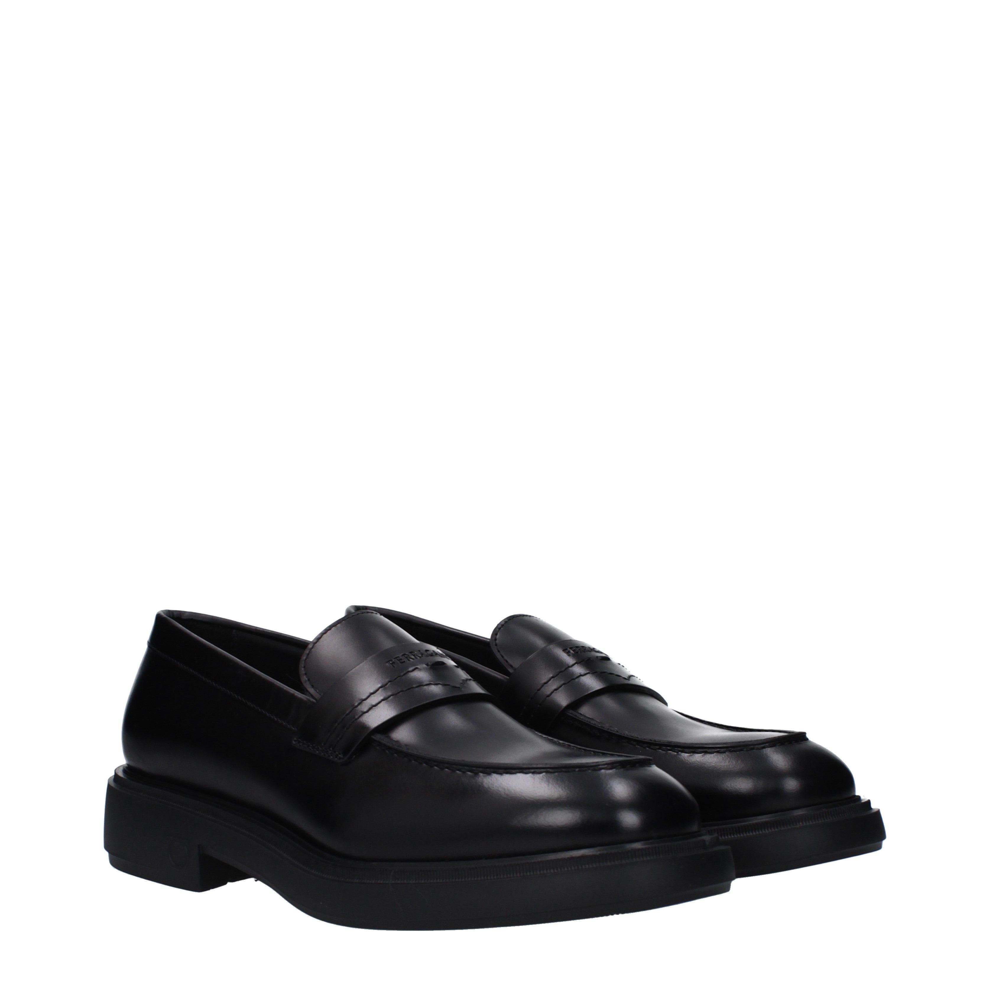 【Yuuta】Salvatore Ferragamo Salvatore Ferragamo Loafers Men Leather Black | B-Exit – B-Exit