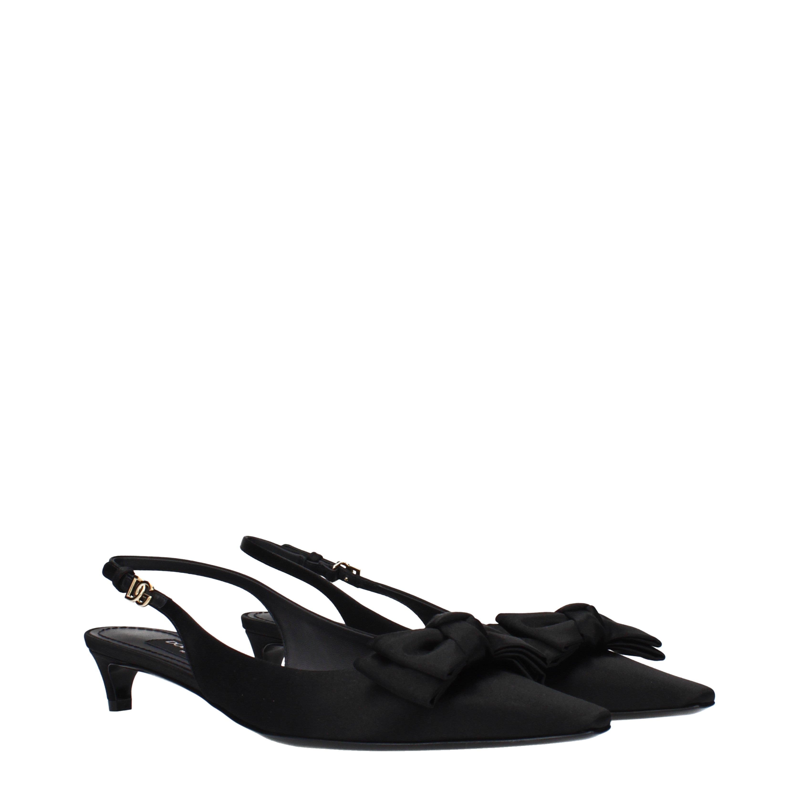 Dolce & Gabbana 黒サンダル Dolce&Gabbana サンダル 女性 サテン 黒 | B-Exit – B-Exit top shop