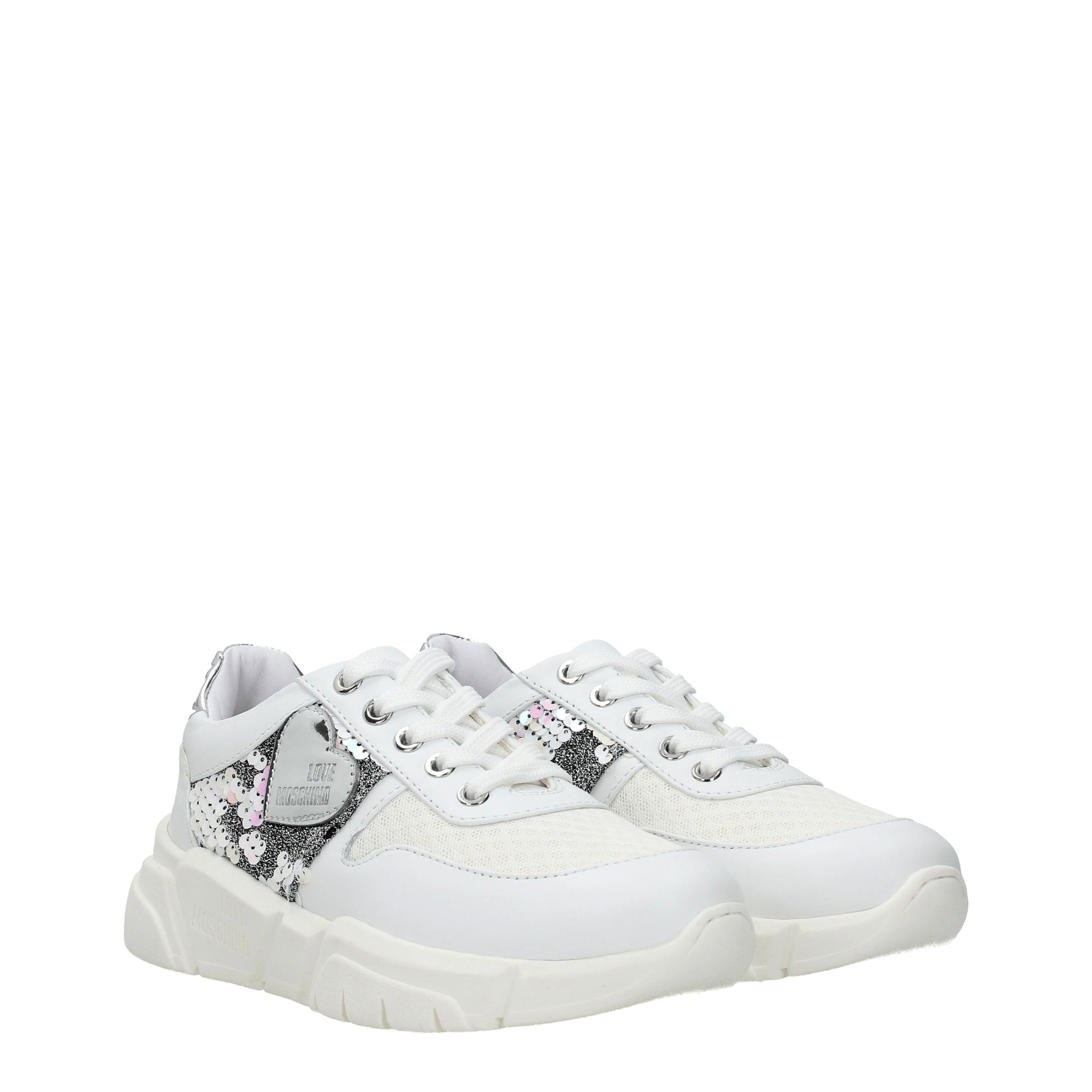 Love Moschino Sneakers Donna Tessuto Bianco