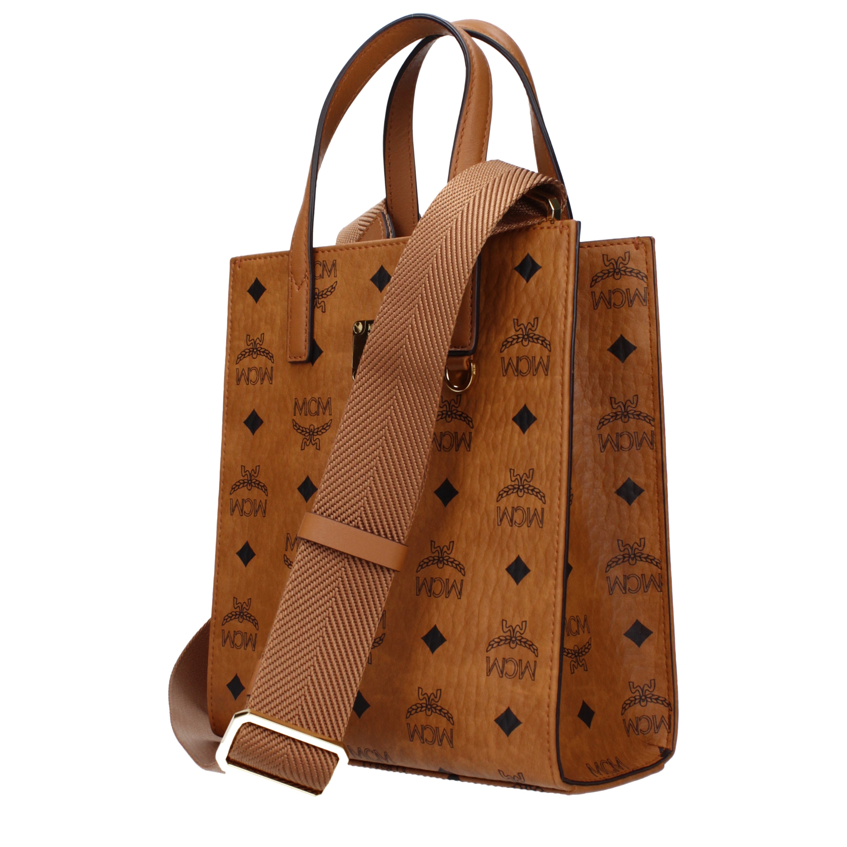 MCM ブラウン トートバッグ ロゴプリント MCM ブラウンロゴプリントショルダーバッグ MCM ロゴ ショルダーバッグ