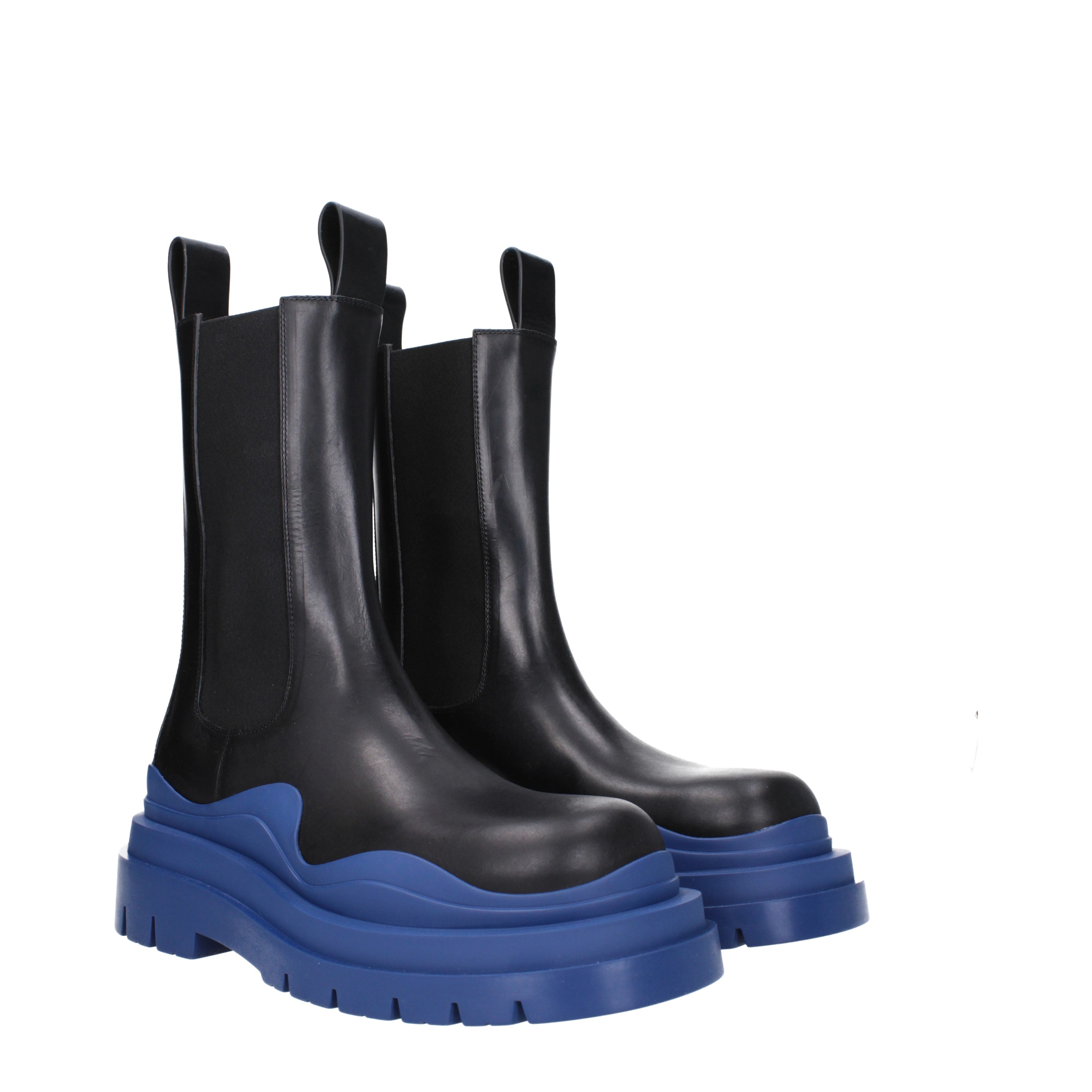 Bottega Veneta Ankle Boots Men Leather Black/Cruise | B-Exit – B