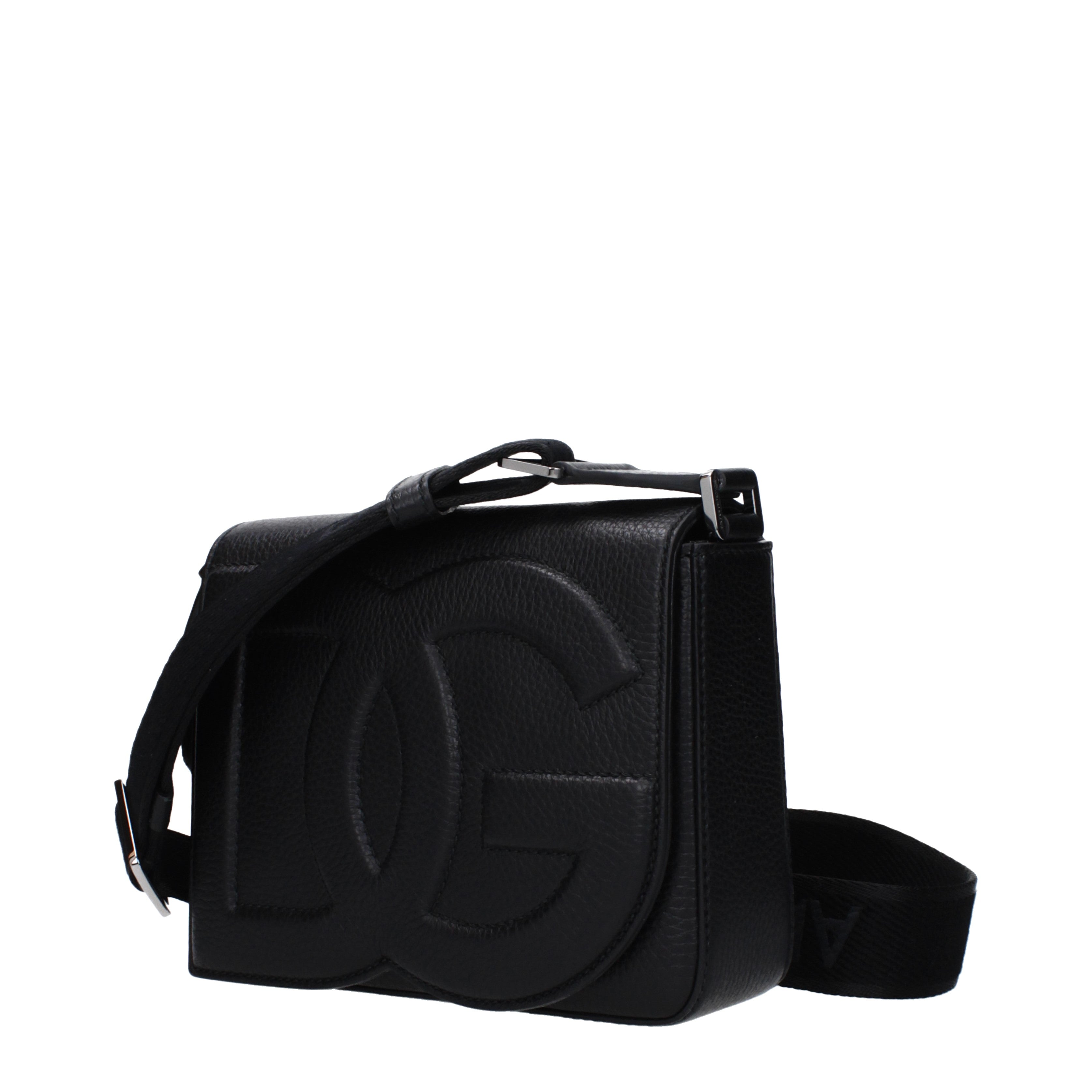 DOLCE & GABBANA ブラックボディバッグ Dolce&Gabbana クロスボディバッグ 男性 皮革 黒 | B-Exit – B-Exit