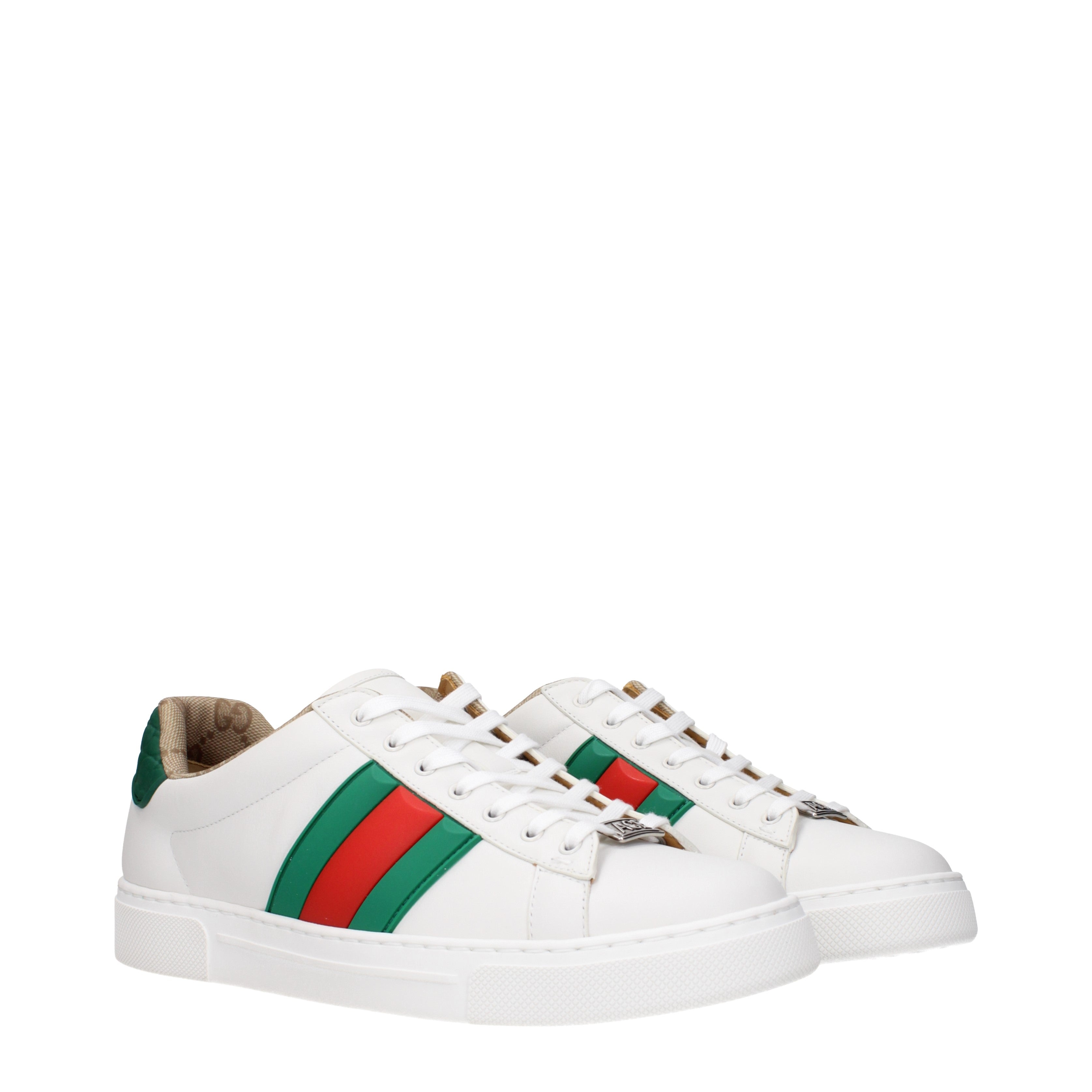 GUCCI スニーカー ホワイト グリーン　25.5 Gucci スニーカー 男性 皮革 白/緑 | B-Exit – B-Exit top shop online
