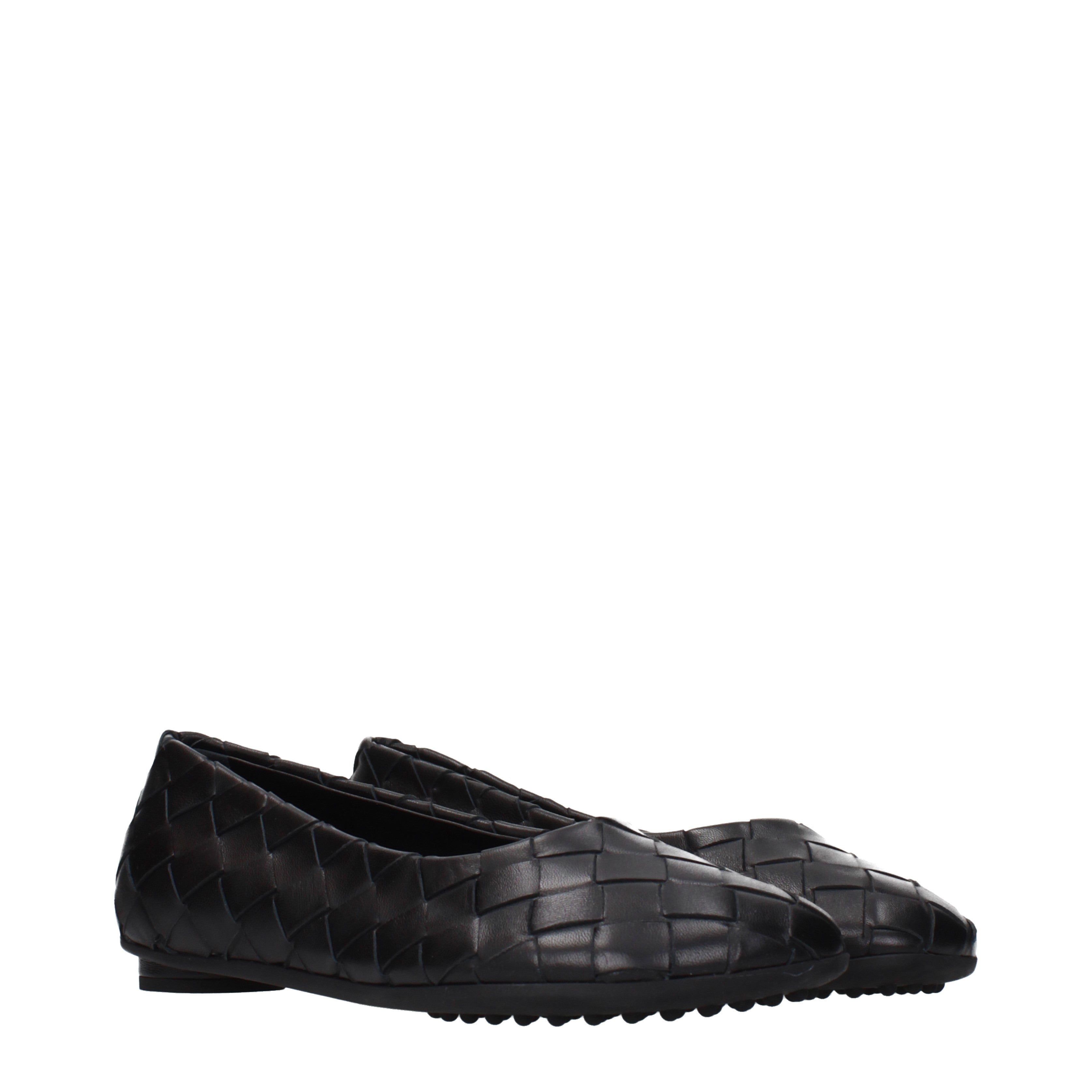 Bottega Veneta バレエシューズ 女性 皮革 黒 | B-Exit – B-Exit top