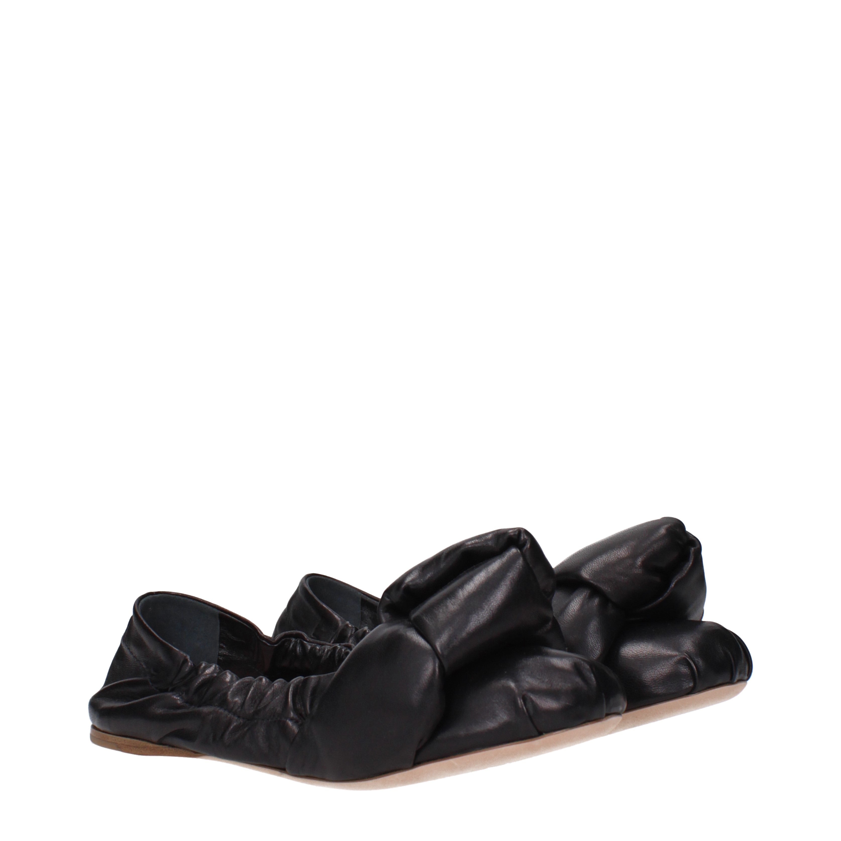 Miu Miu バレエシューズ 女性 皮革 黒 | B-Exit – B-Exit top shop online