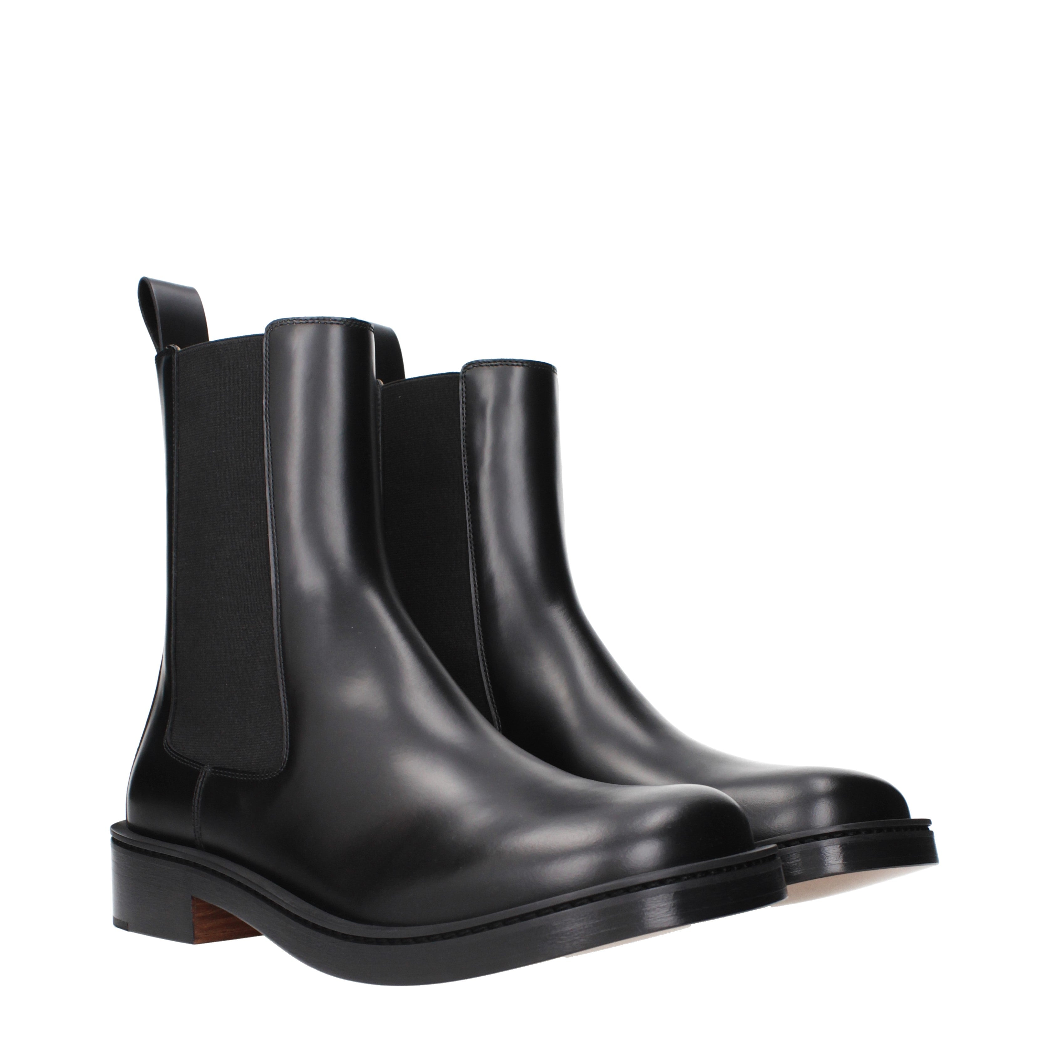 Alexander McQueen アンクルブーツ 男性 皮革 黒 | B-Exit – B-Exit