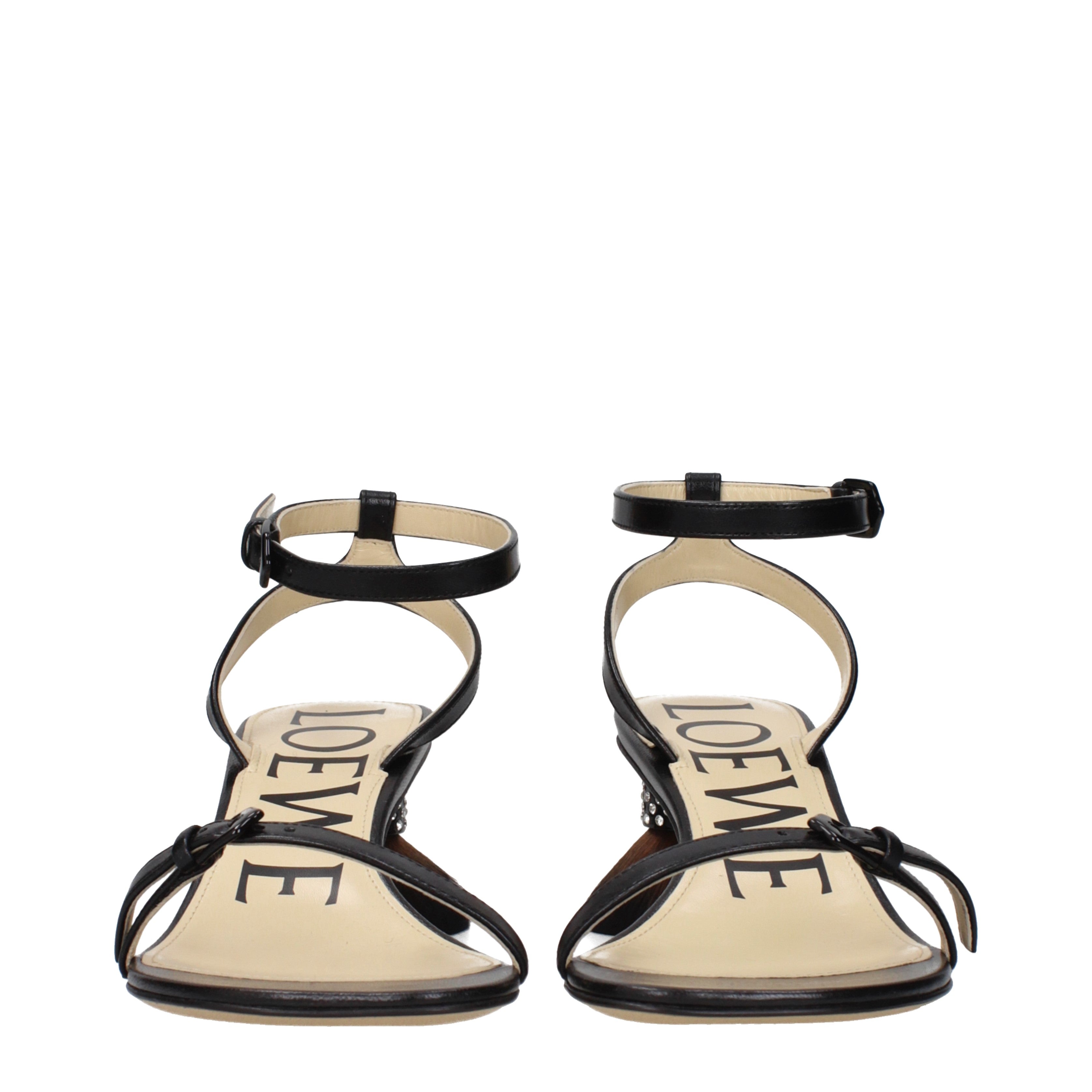 Loewe サンダル 女性 皮革 黒 | B-Exit – B-Exit top shop online