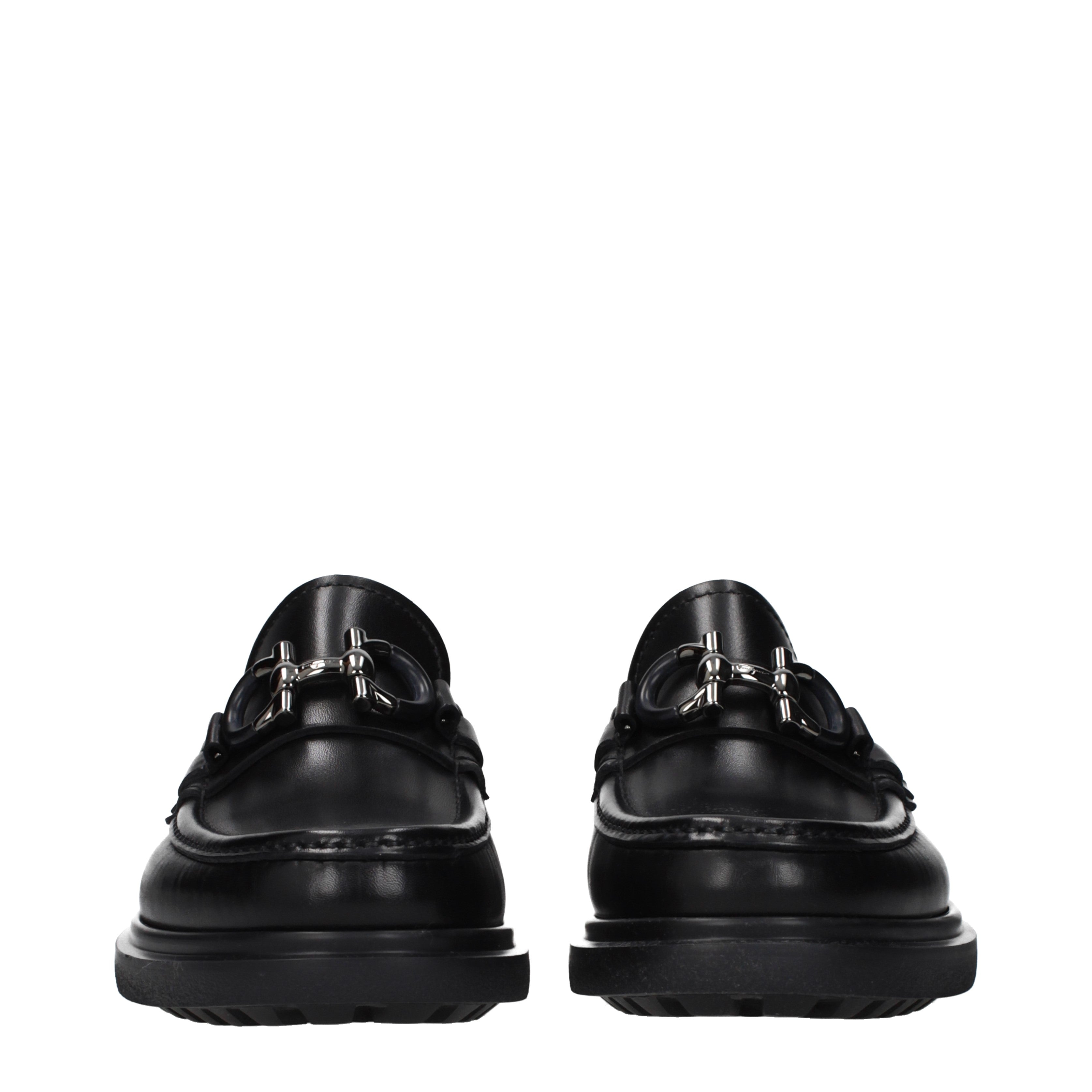 靴 y2k Ferragamo black leather flat loafers Salvatore Ferragamo Loafers Men Leather Black | B-Exit – B-Exit