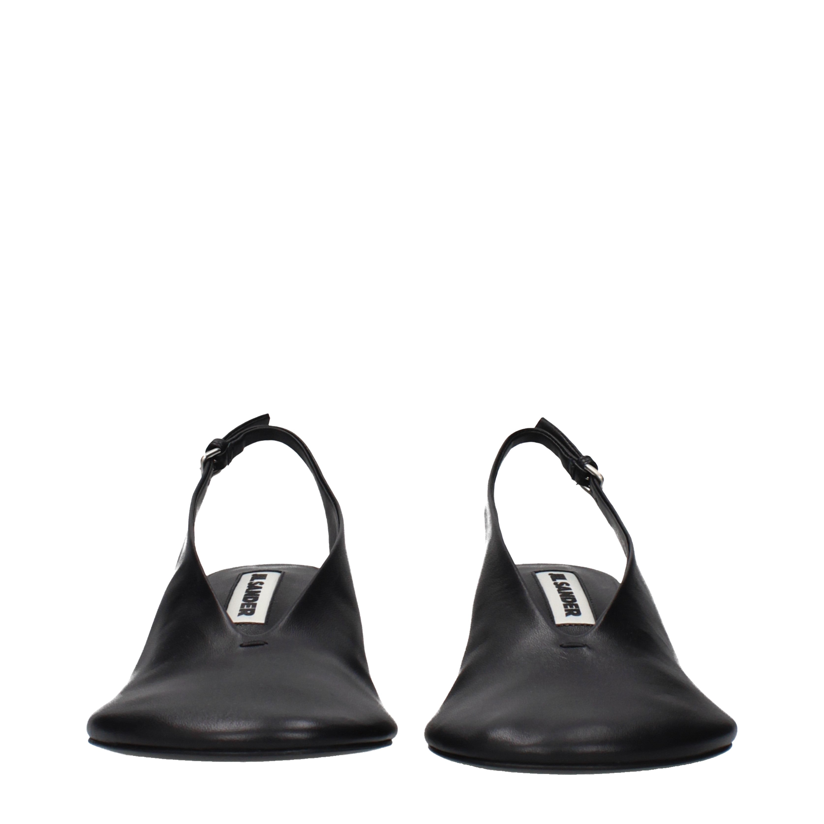 Jil Sander サンダル 女性 皮革 黒 | B-Exit – B-Exit top shop online