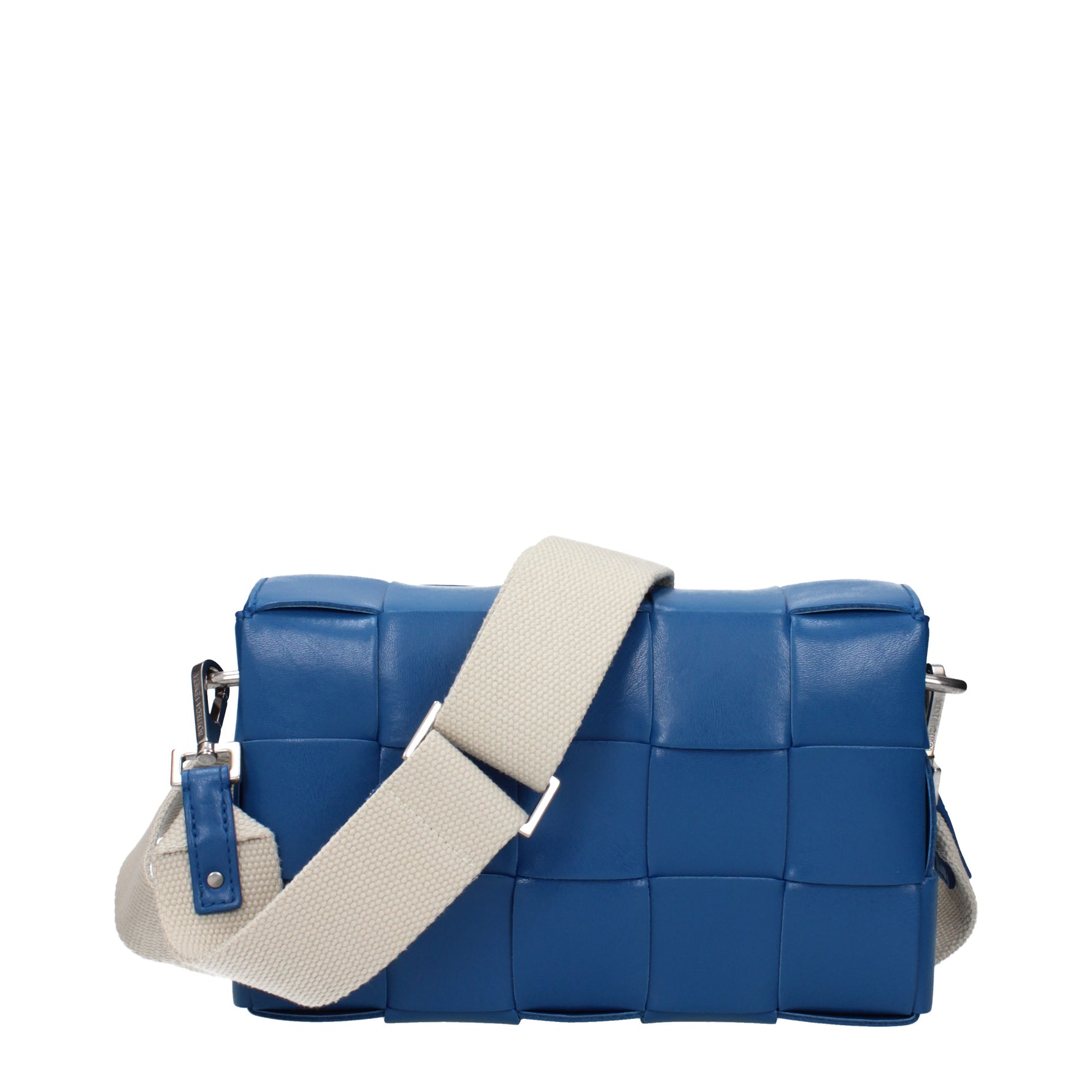 Bottega Veneta Crossbody Bags Men Leather Blue/Deep Pacific B