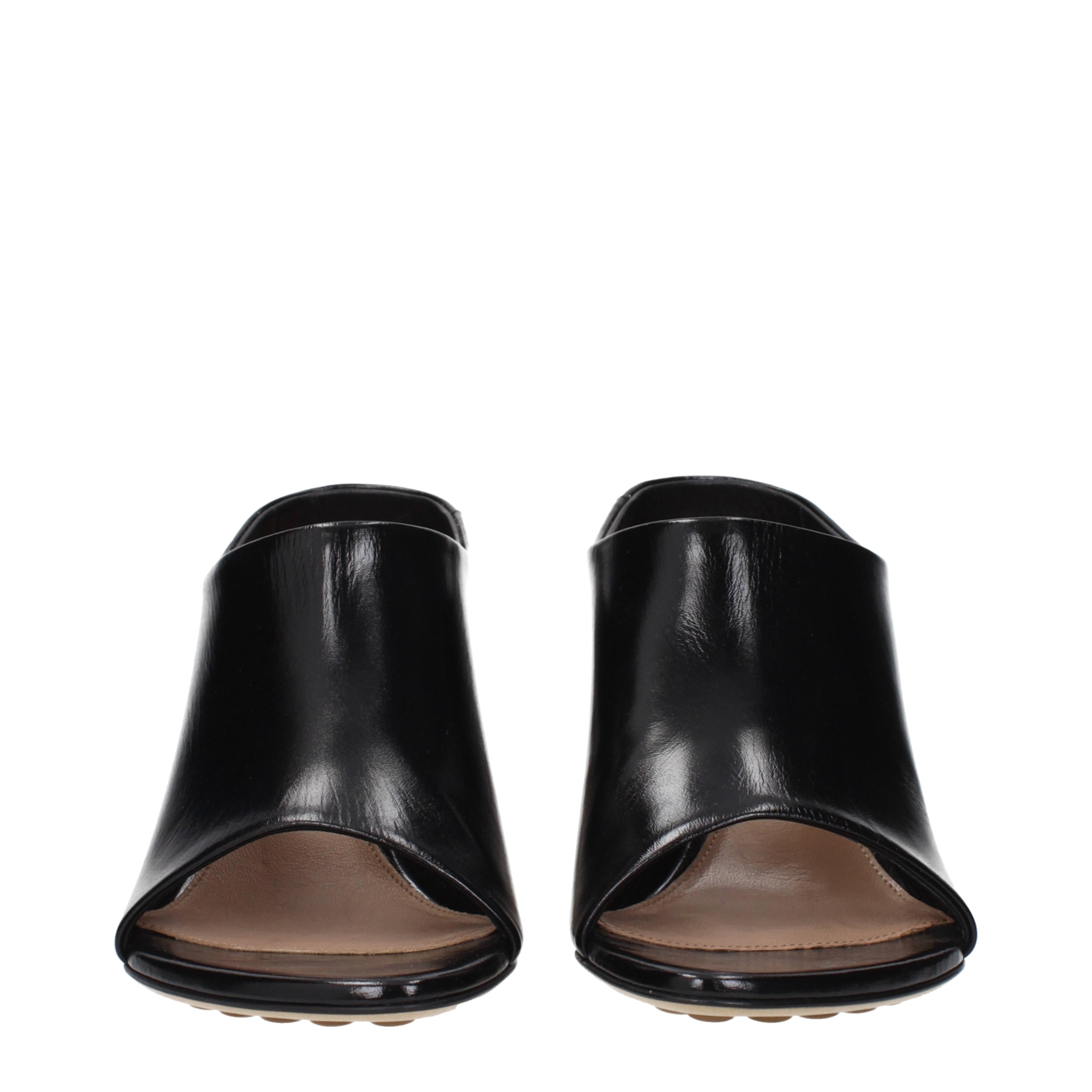 Bottega Veneta サンダル 女性 皮革 黒 | B-Exit – B-Exit top shop online
