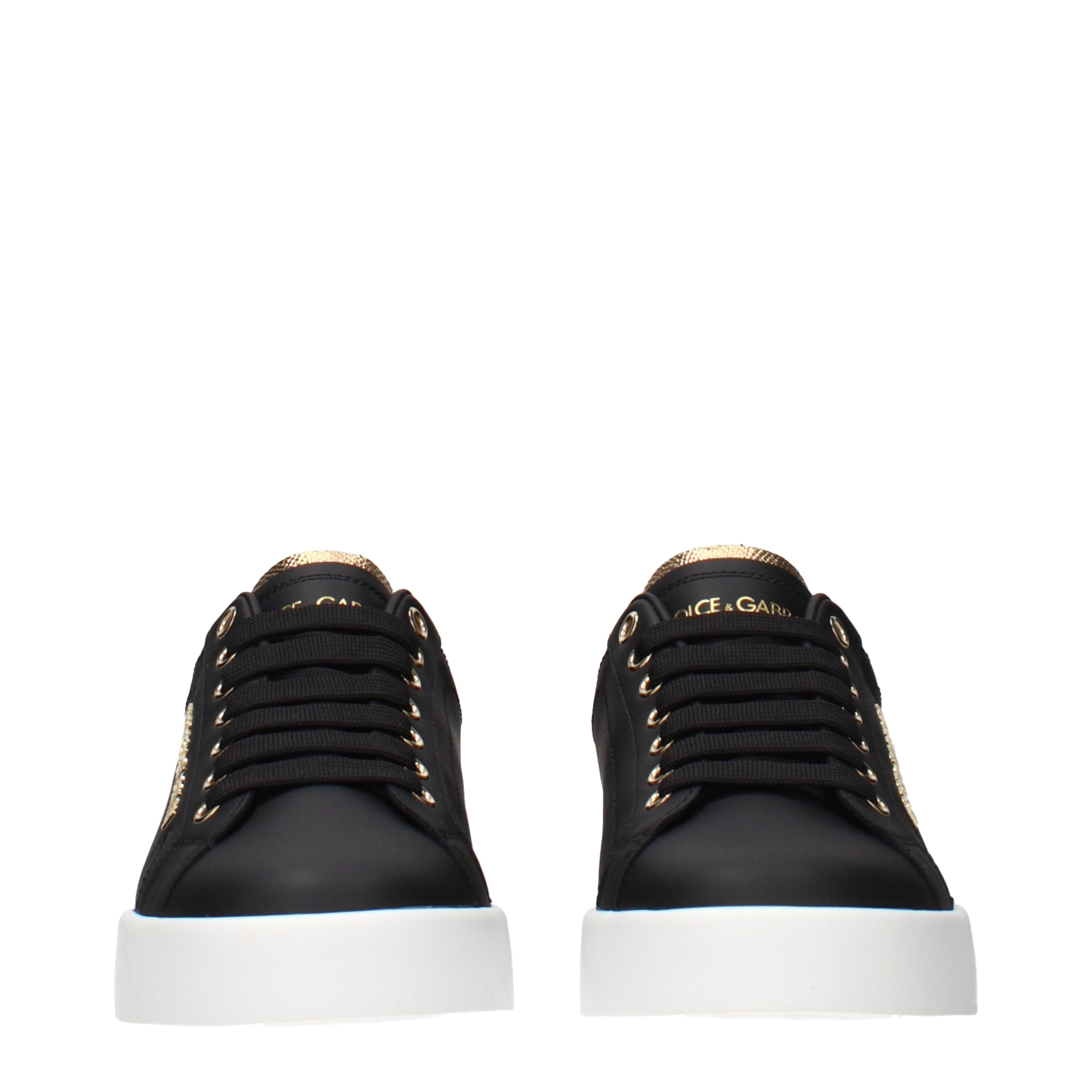 Dolce&Gabbana Sneakers Women Leather Black/Gold | B-Exit – B-Exit