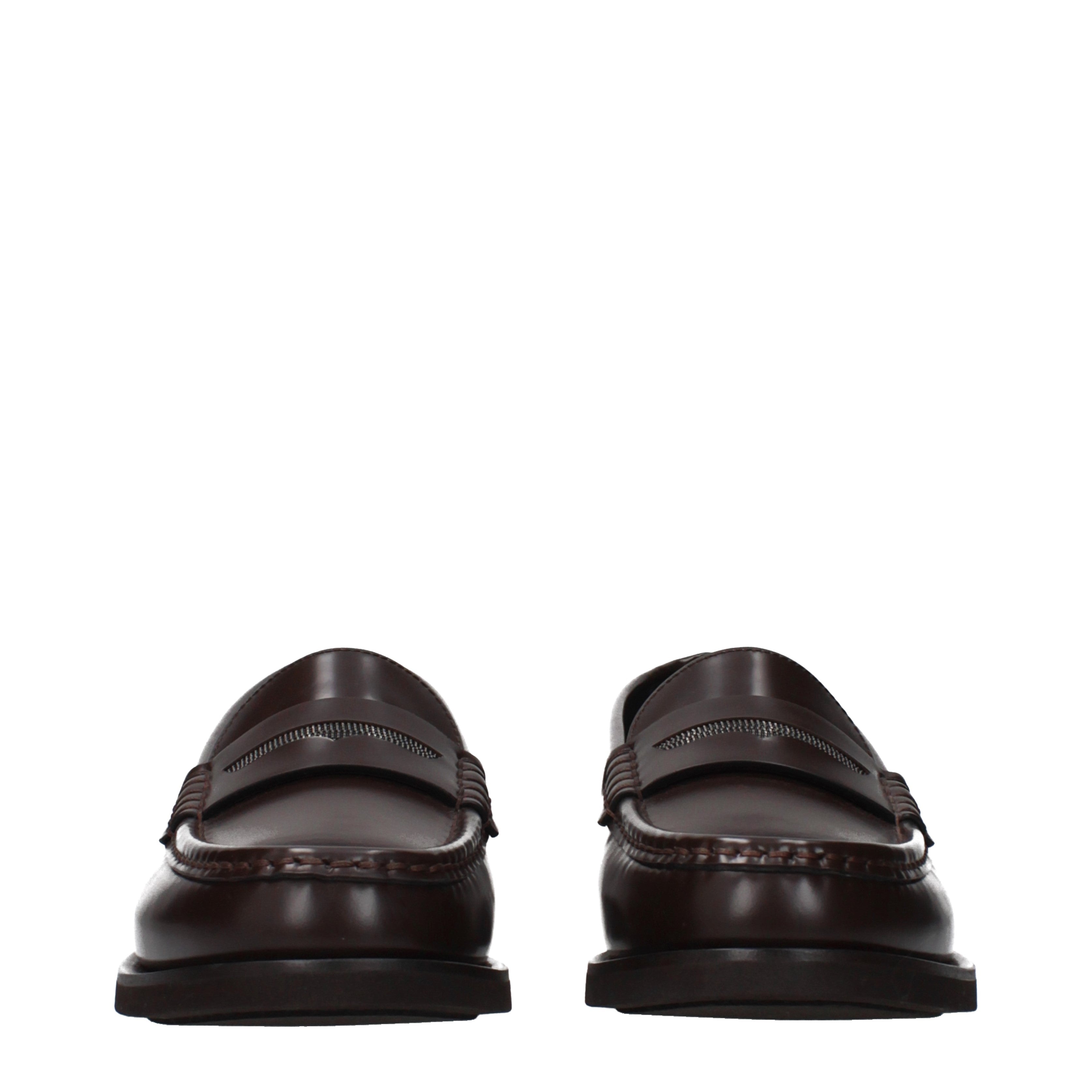 Brunello Cucinelli Loafers Women Leather Brown | B-Exit – B-Exit