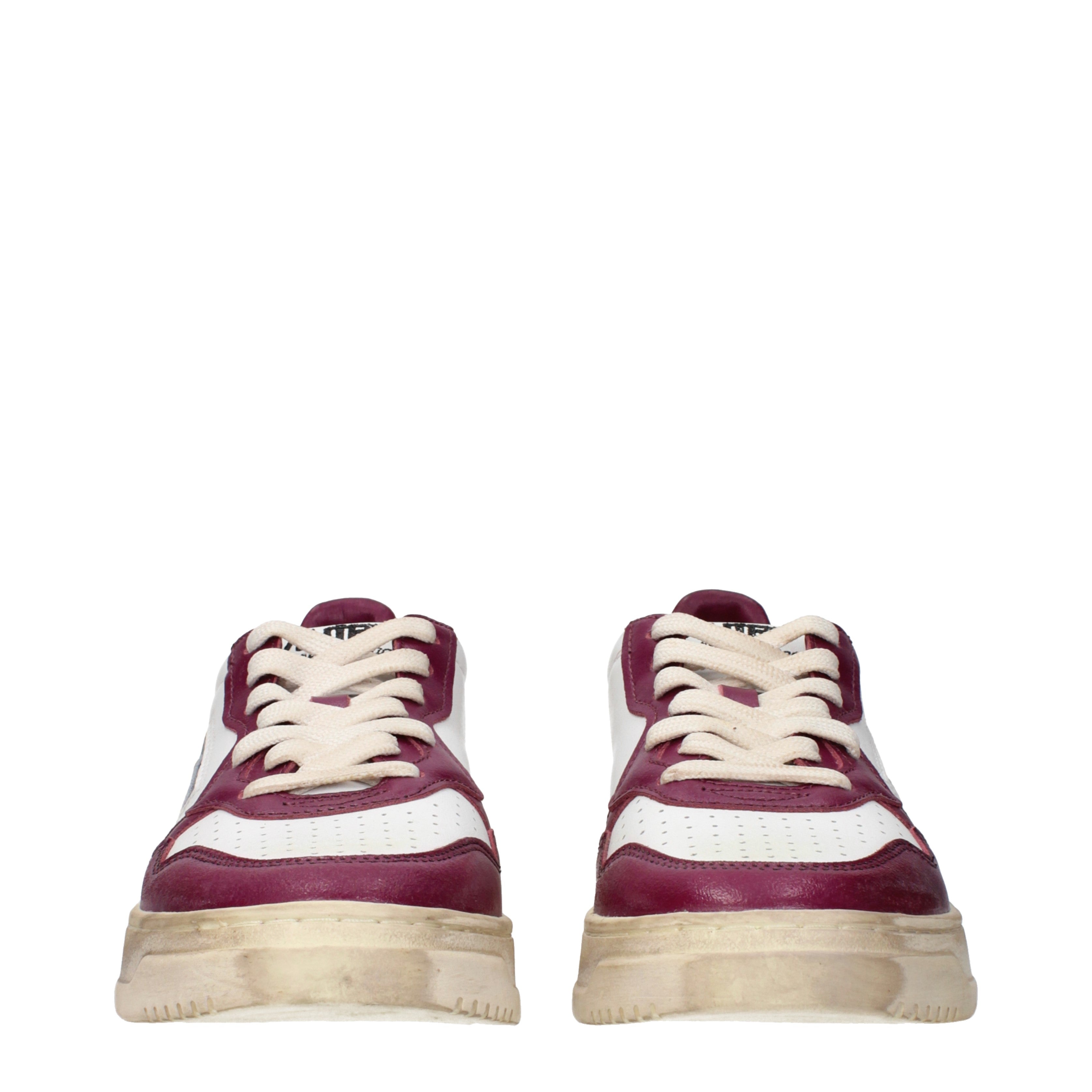 Autry Sneakers Women Leather White/Violet Garnet | B-Exit