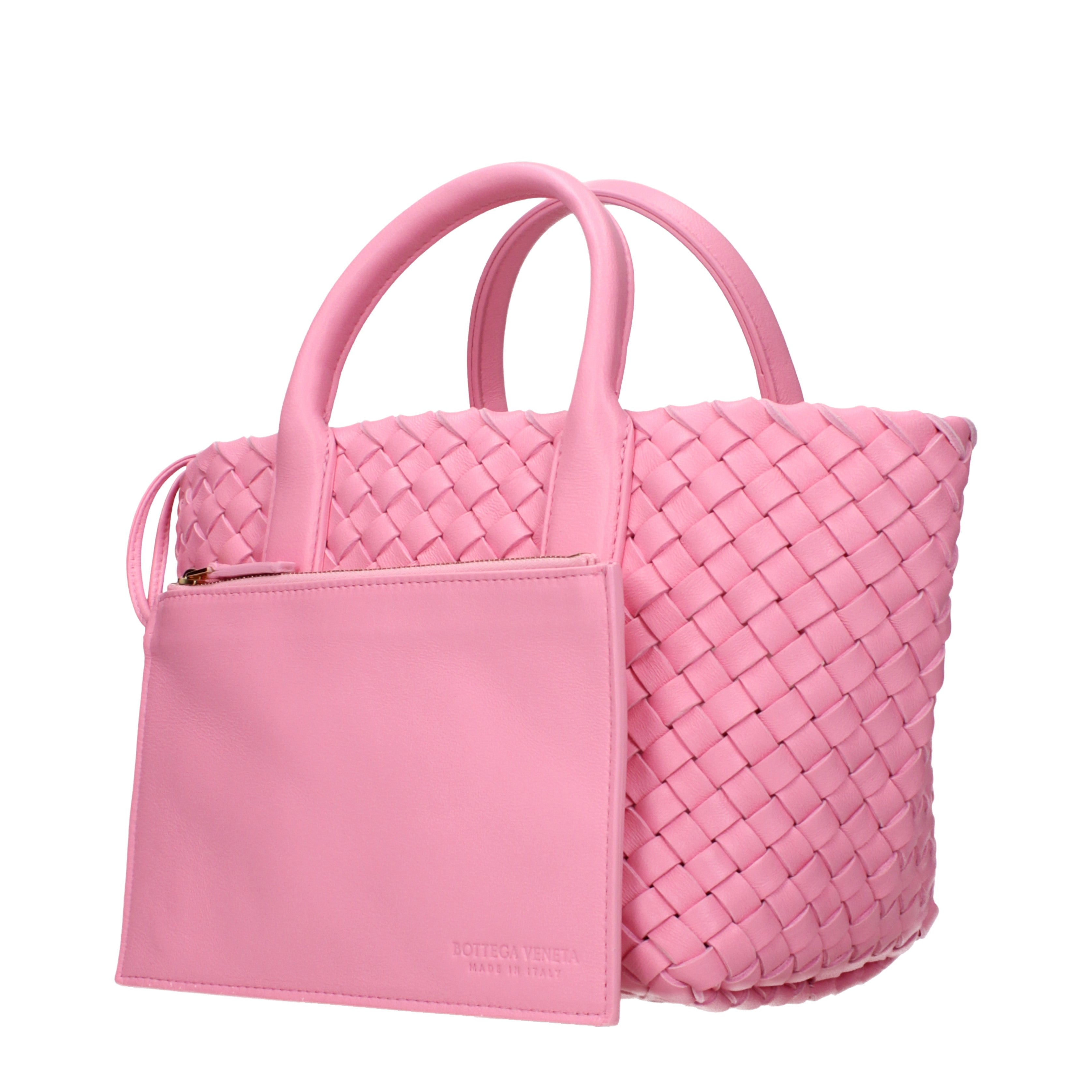 Bottega Veneta Handbags Women Leather Pink/Ribbon | B-Exit – B