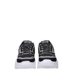 Versace Jeans Sneakers couture Donna Pelle Nero Bianco