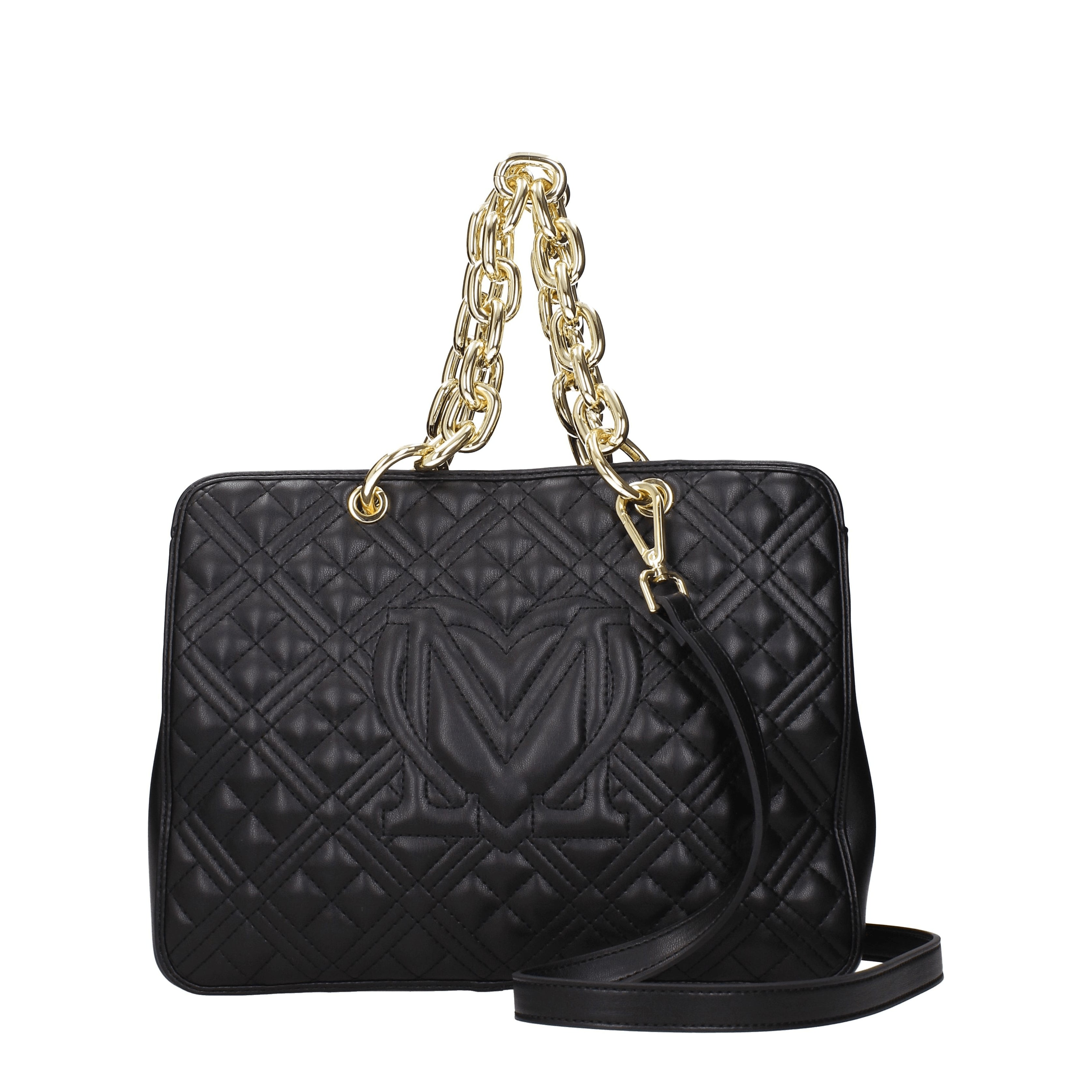 ☆最終SALE☆ MOSCHINO ブラックベルベットバッグ Love Moschino Handbags Women Polyurethane Black | B-Exit – B-Exit