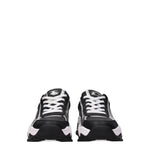 Versace Jeans Sneakers couture Donna Pelle Nero Argento