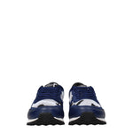 Valentino Garavani Sneakers Uomo Tessuto Argento Blu