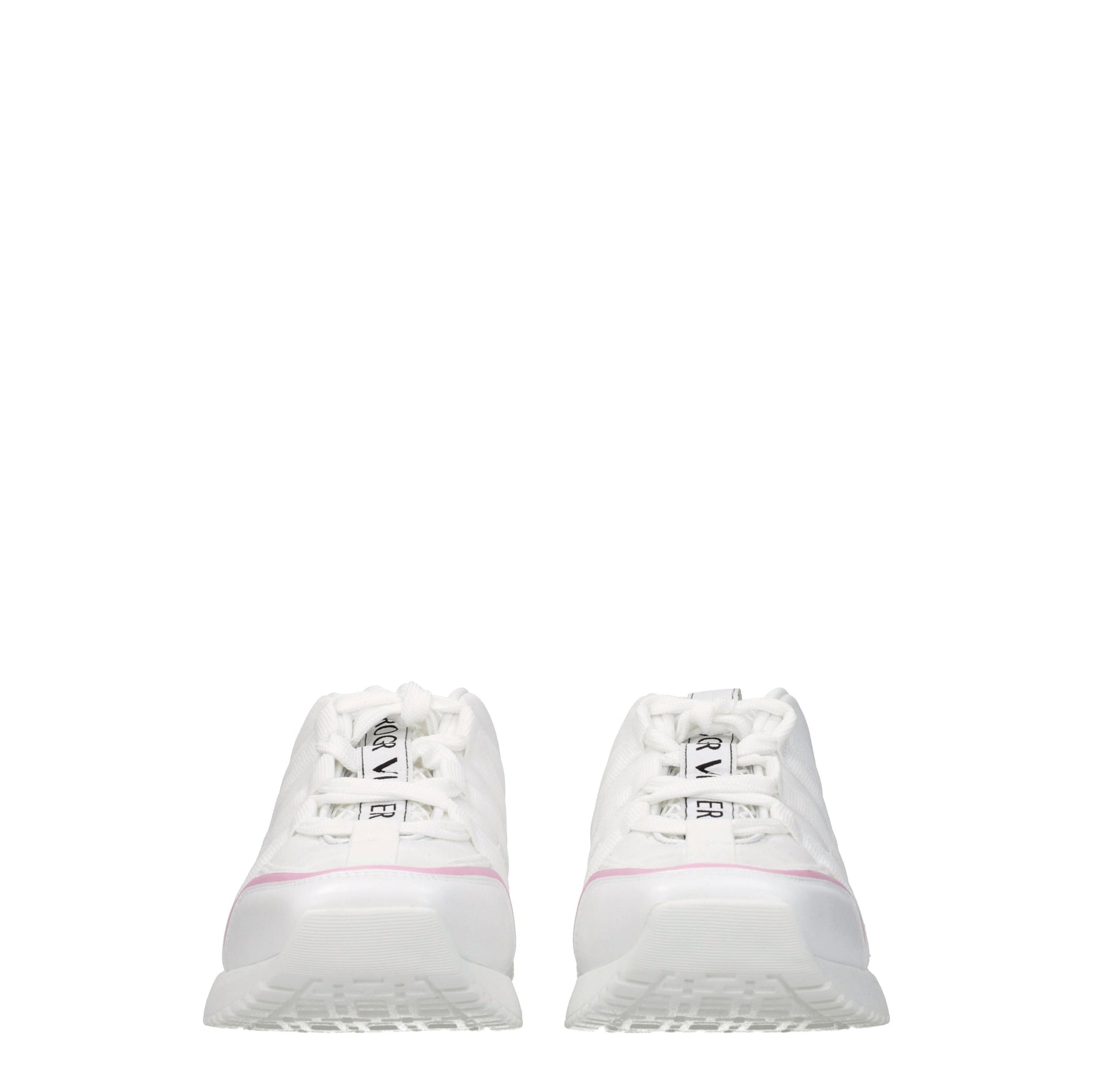 Roger Vivier Sneakers Donna Tessuto Bianco Bianco