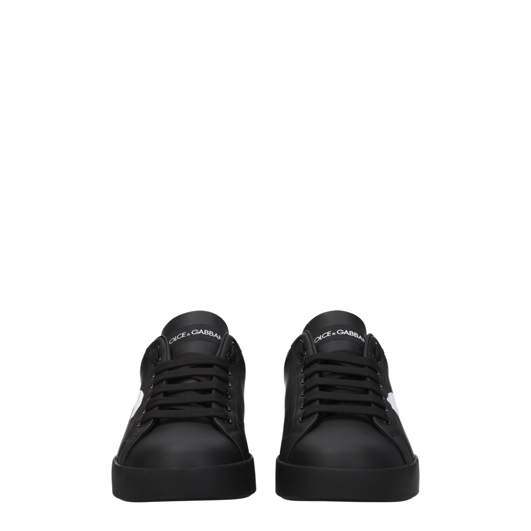 Dolce&Gabbana Sneakers Uomo Pelle Nero Bianco