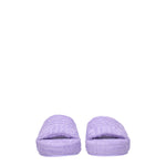 Bottega Veneta Ciabatte e Zoccoli Donna Tessuto Viola Glicine
