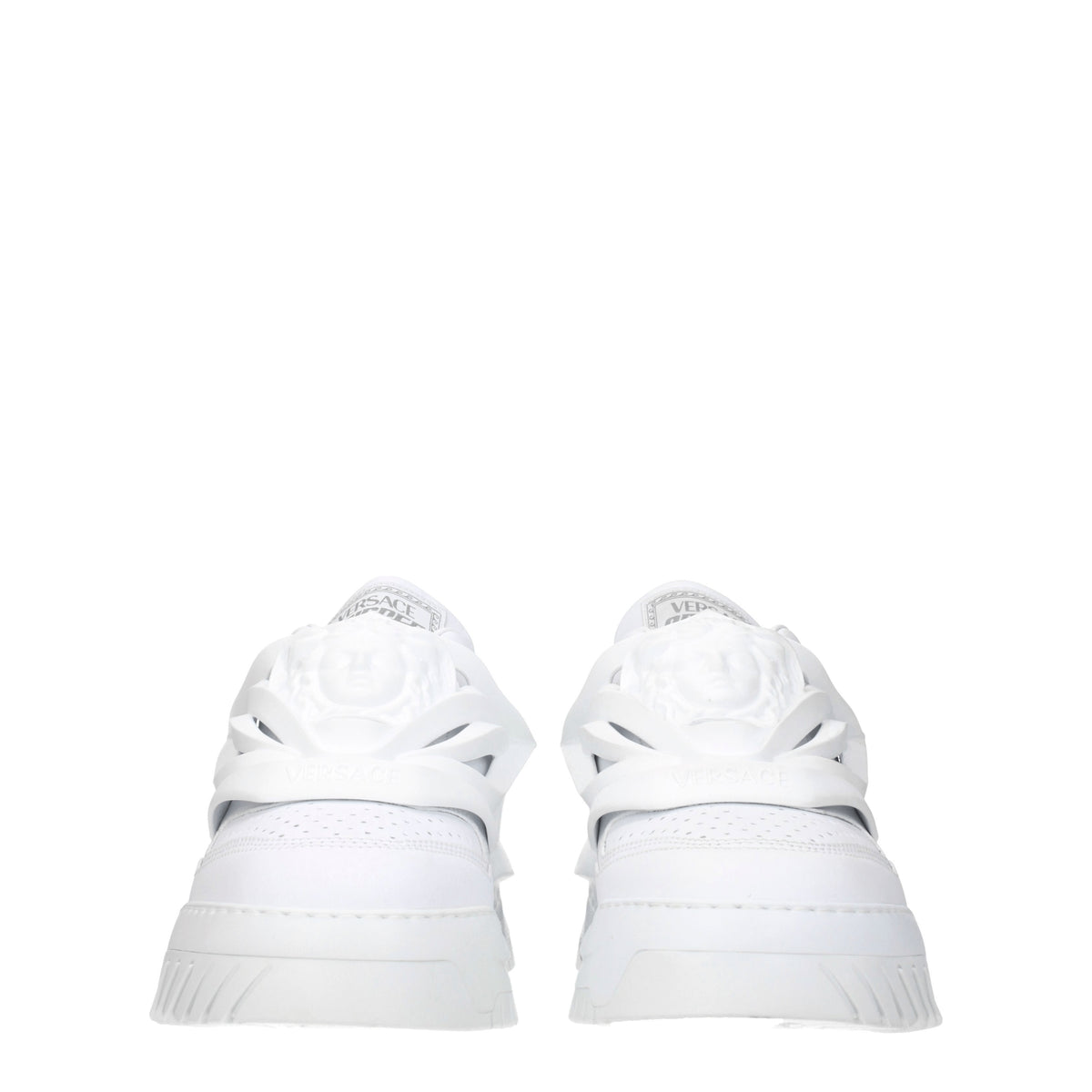Versace Sneakers odissea Uomo Pelle Bianco Bianco Ottico