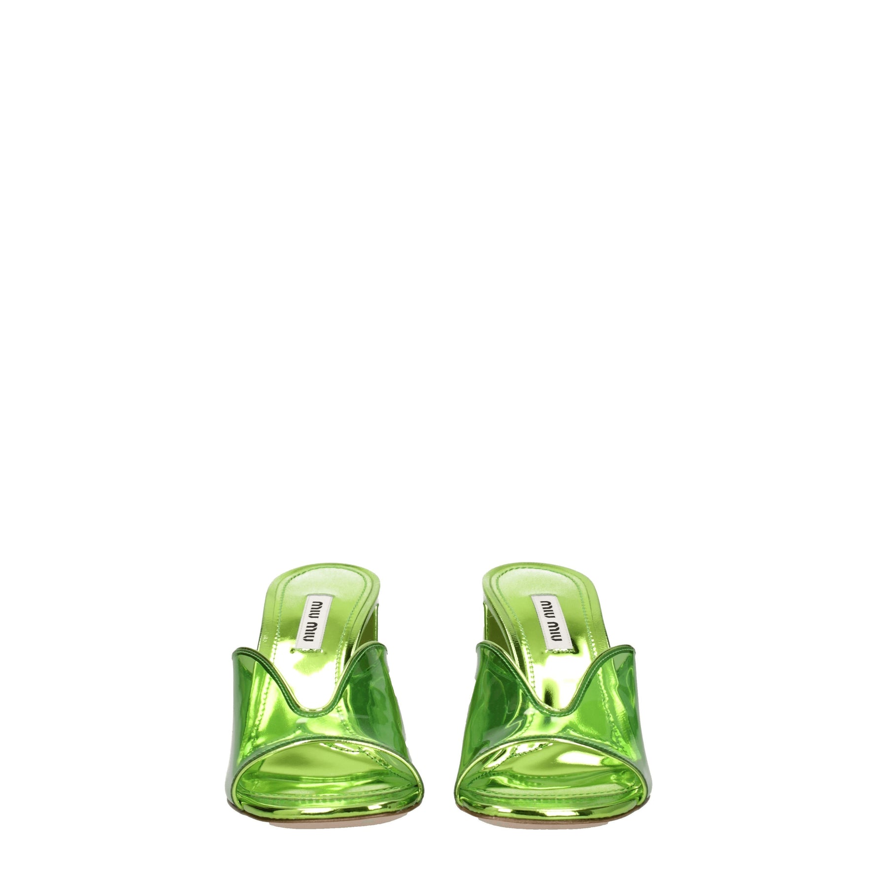 Miu Miu Sandali Donna Plexiglass Verde