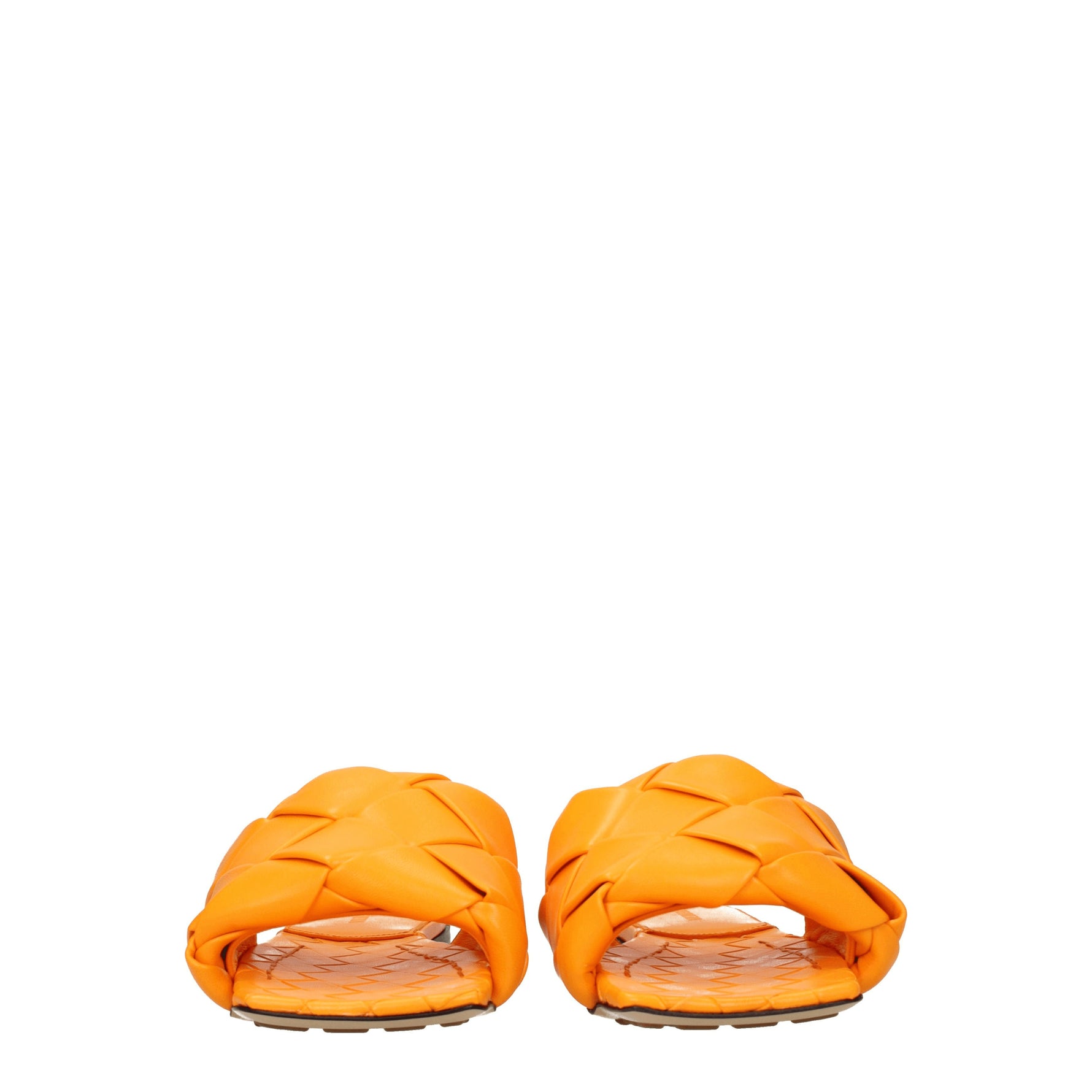Bottega Veneta Ciabatte e Zoccoli Donna Pelle Arancione Mandarino